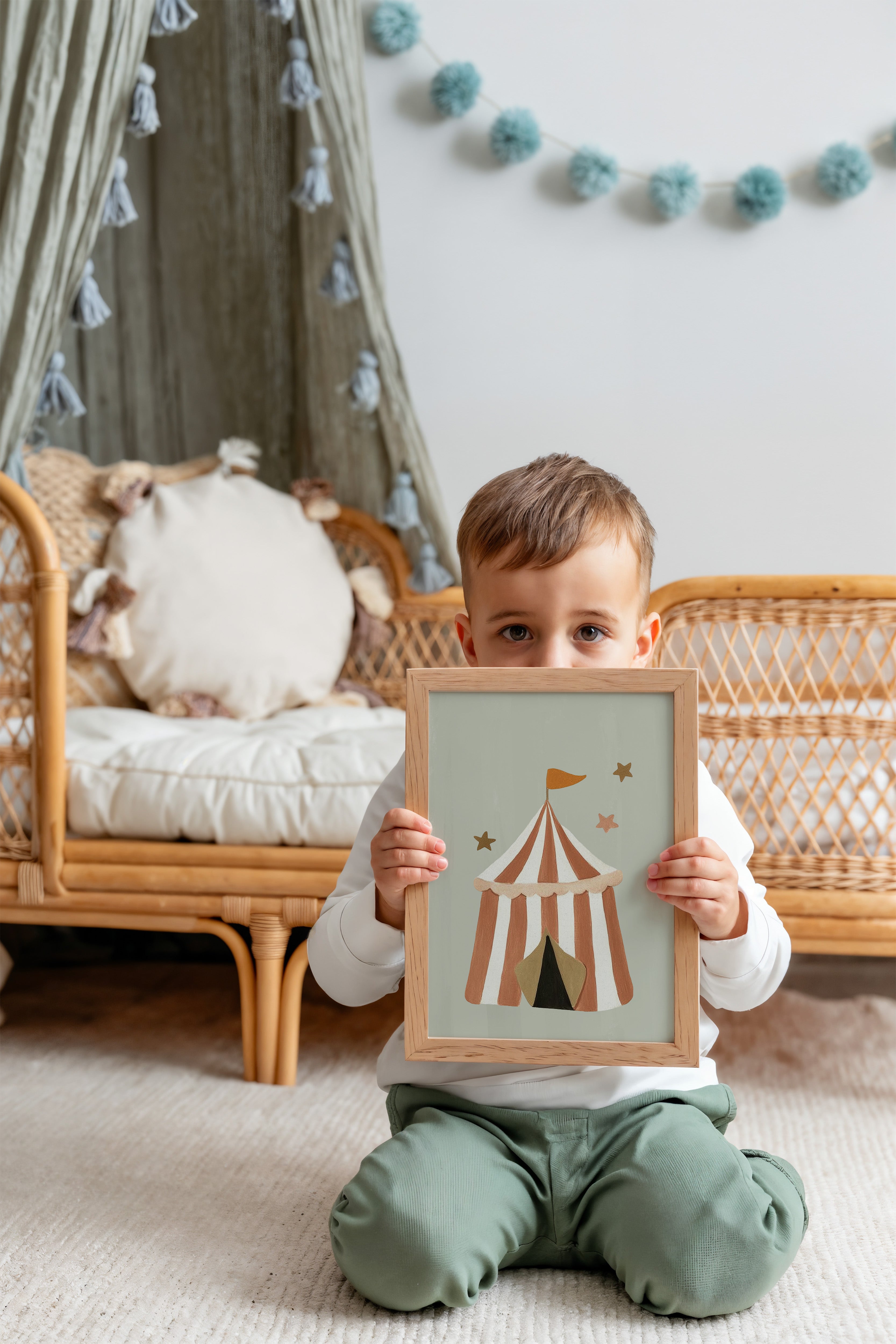 Children's room print - Circus tent