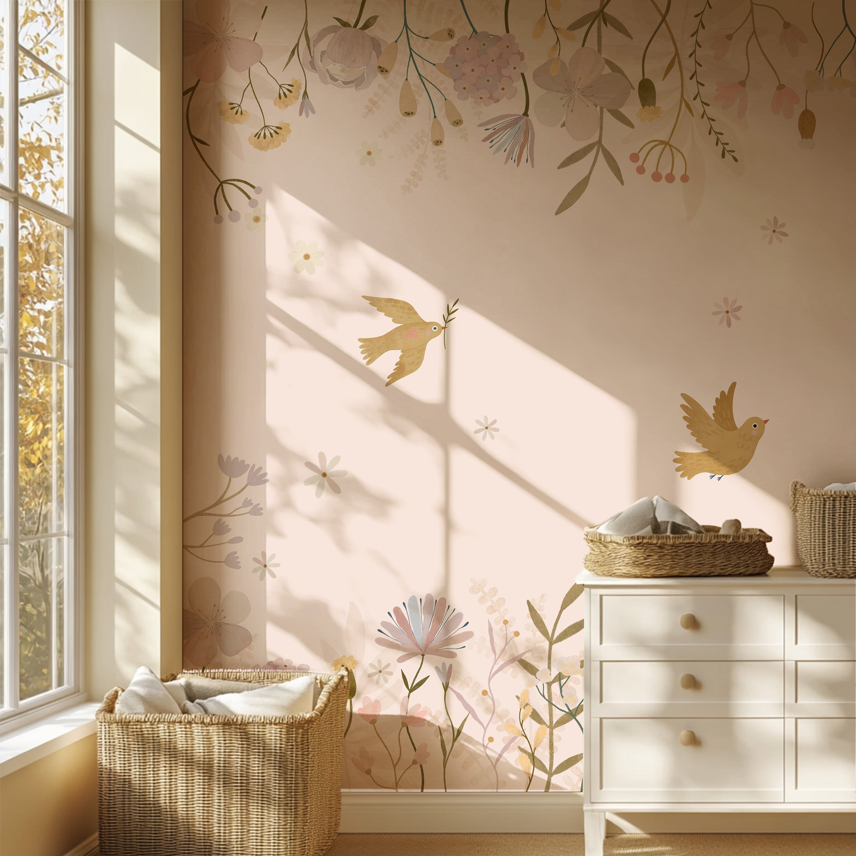 Collage wallpaper Garden Lullaby