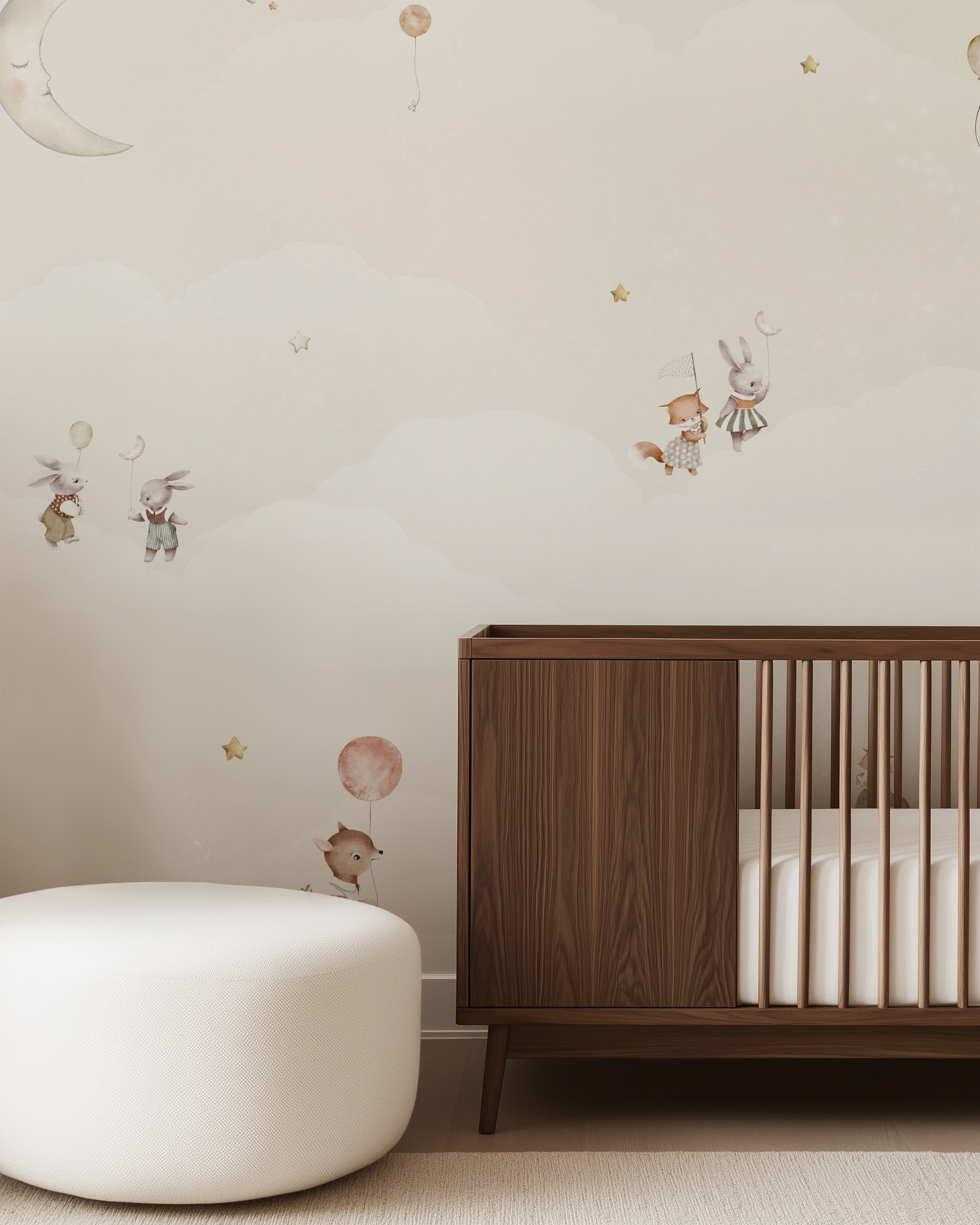 Collage behang Night Parade