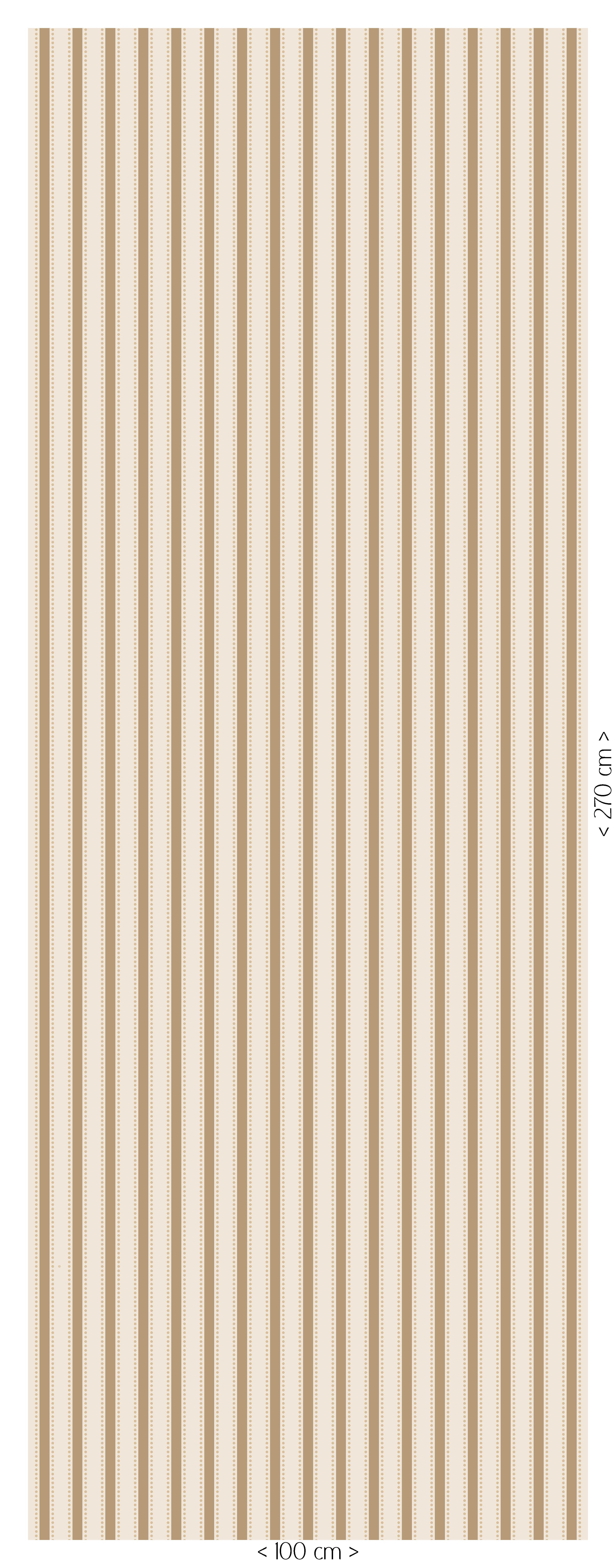 Dotted Stripes Cashmere behangpatroon van 100 cm breed en 270 cm hoog