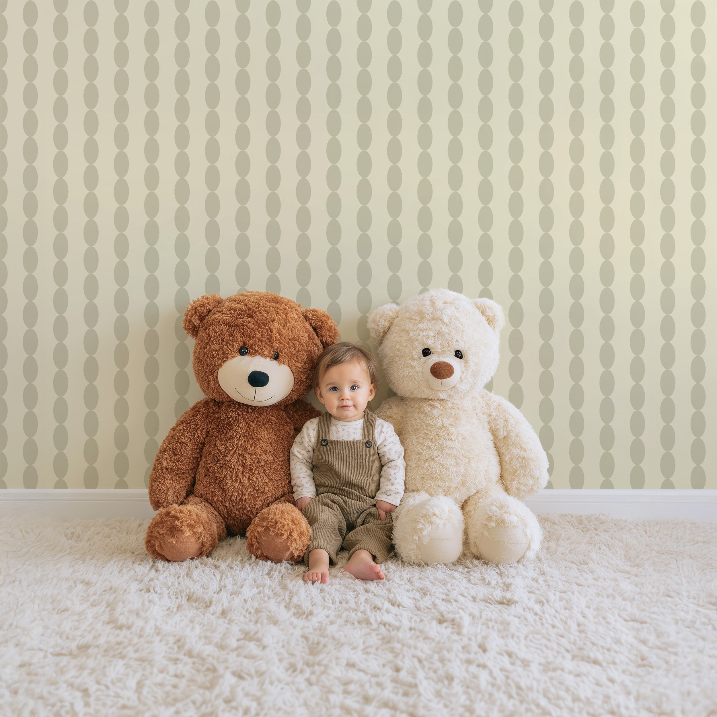 Wallpaper Jolly Jots - butter sage