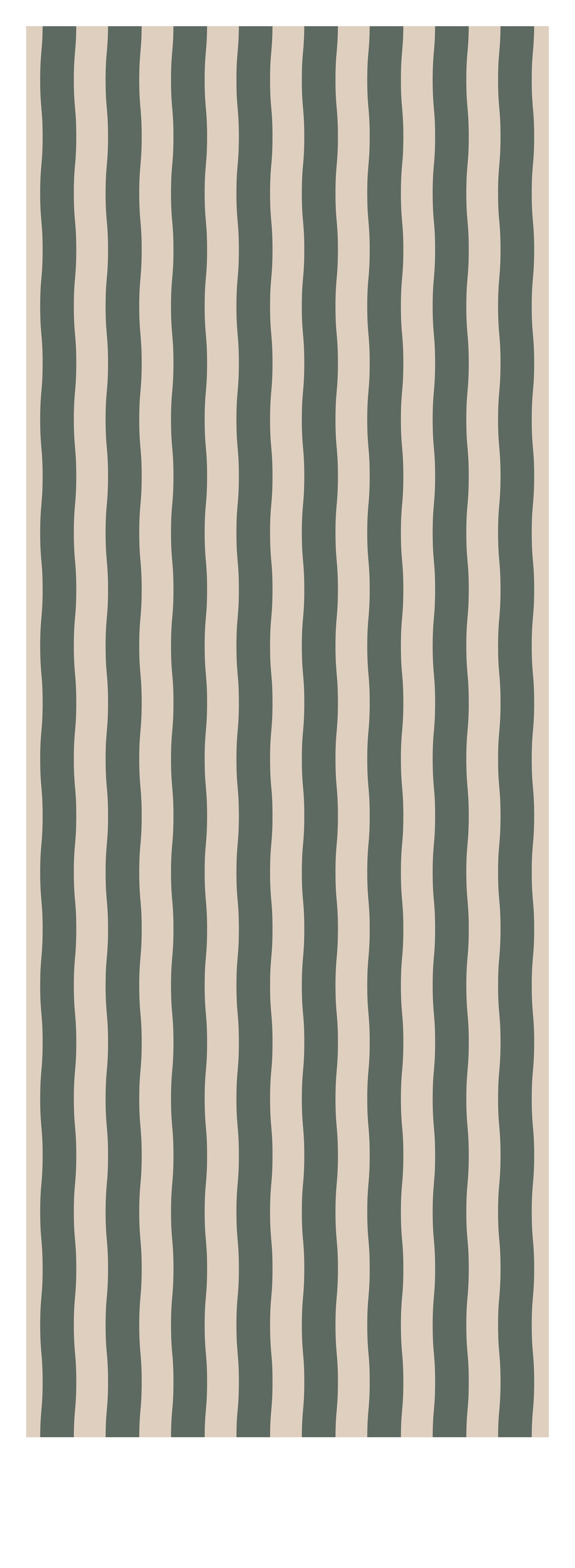 Close-up van het golvende strepenpatroon in forest green