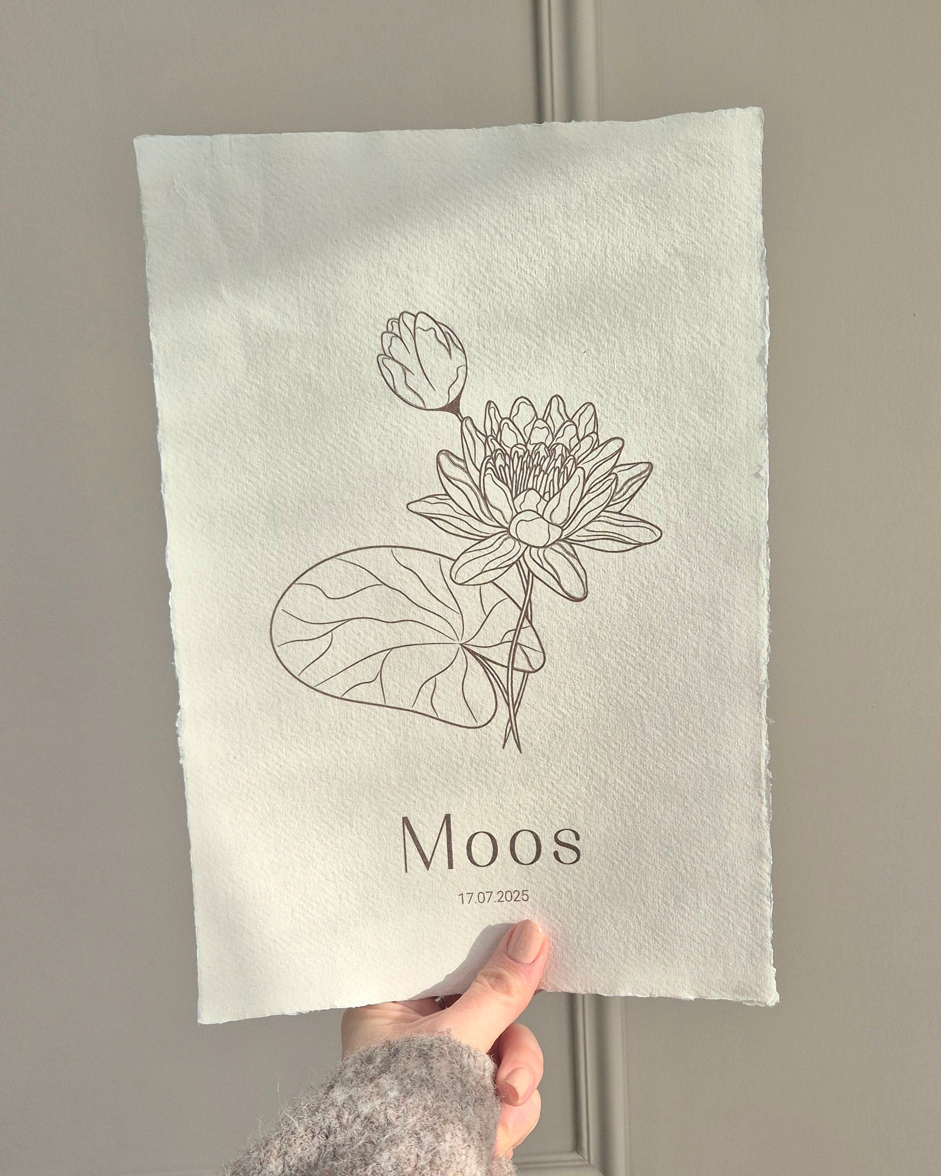  poster geboortebloem juli