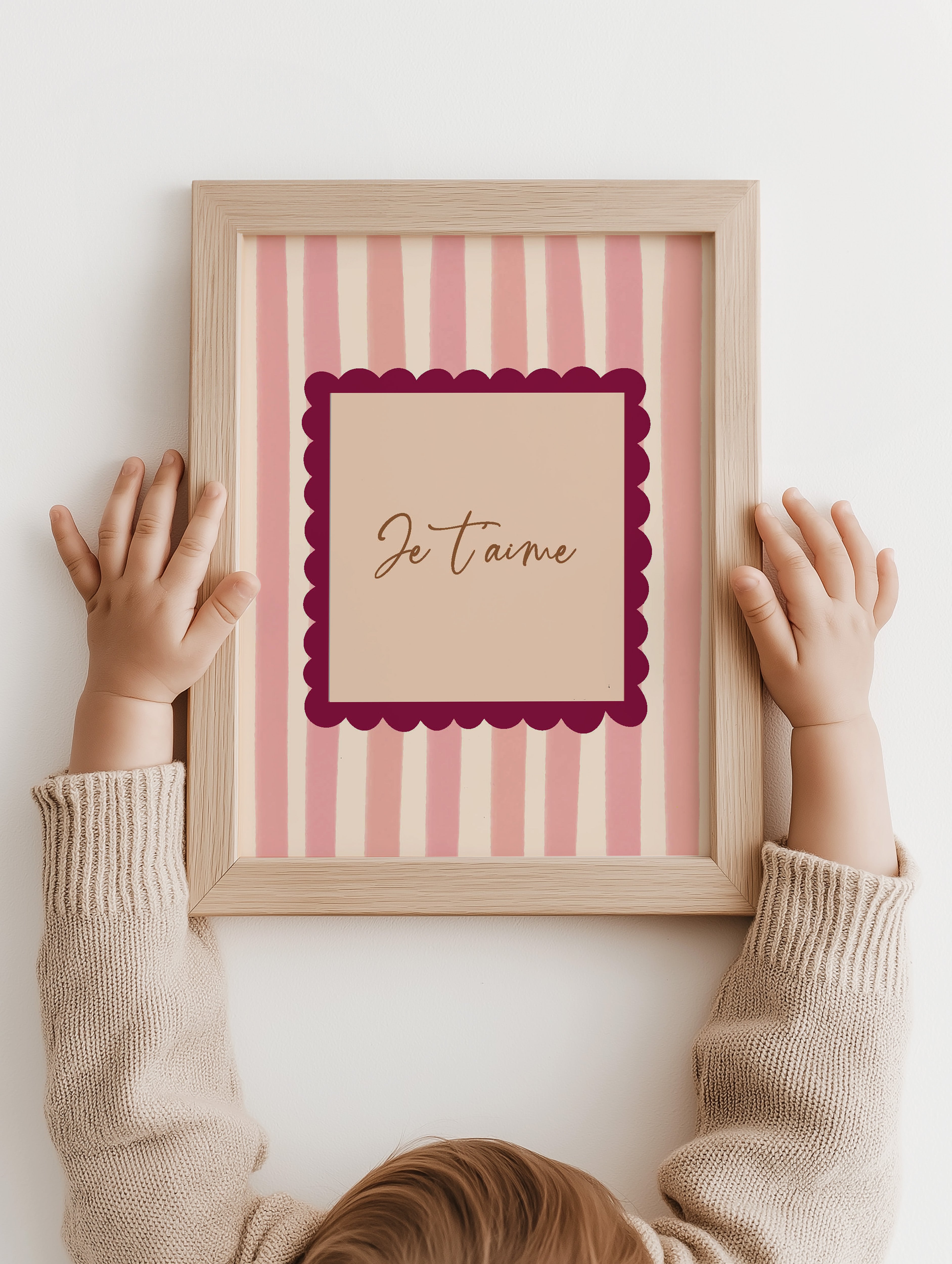 Children's room poster - Je t'aime