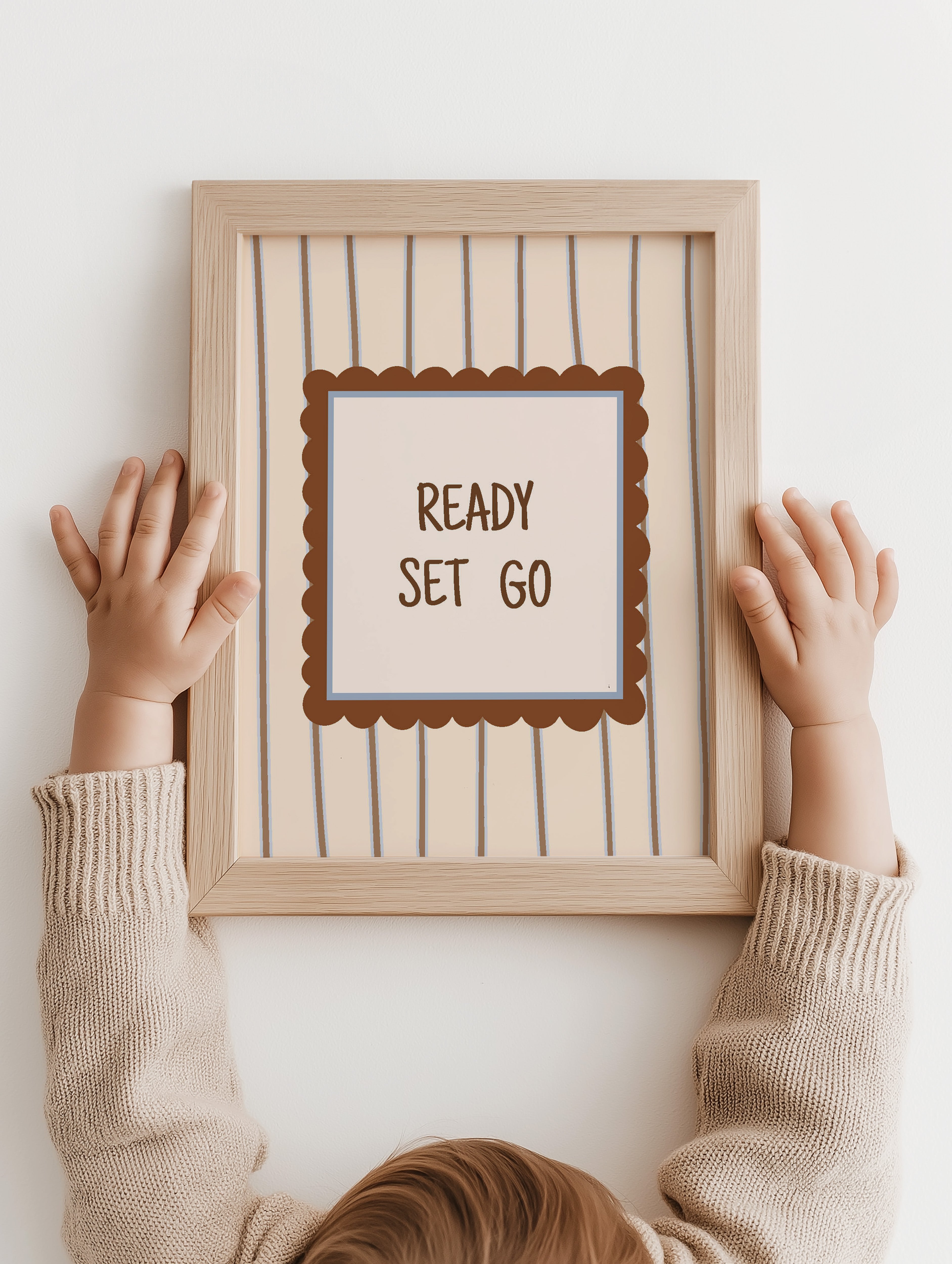 Kinderkamer print - Ready Set Go
