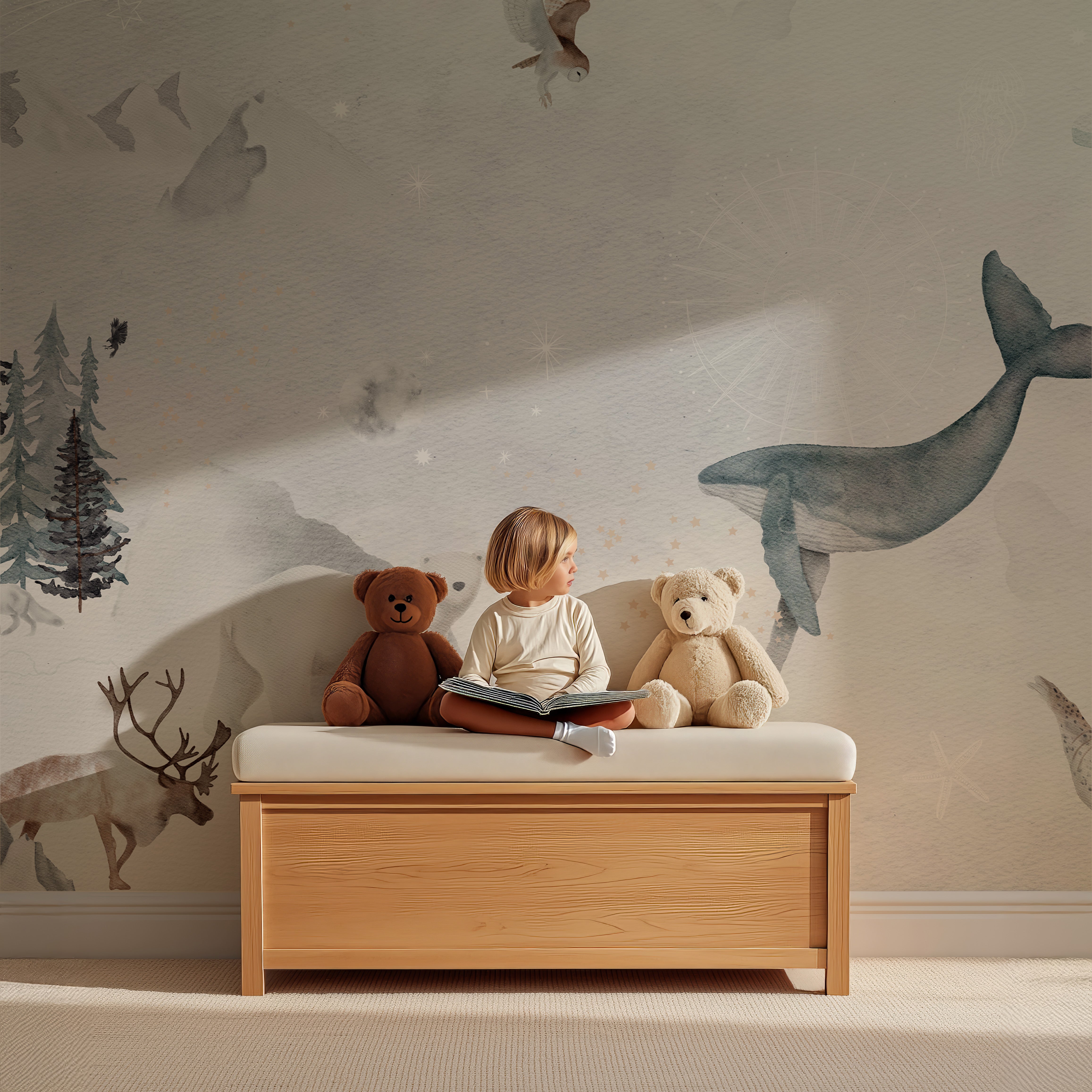 Collagebehang Winter Wonder