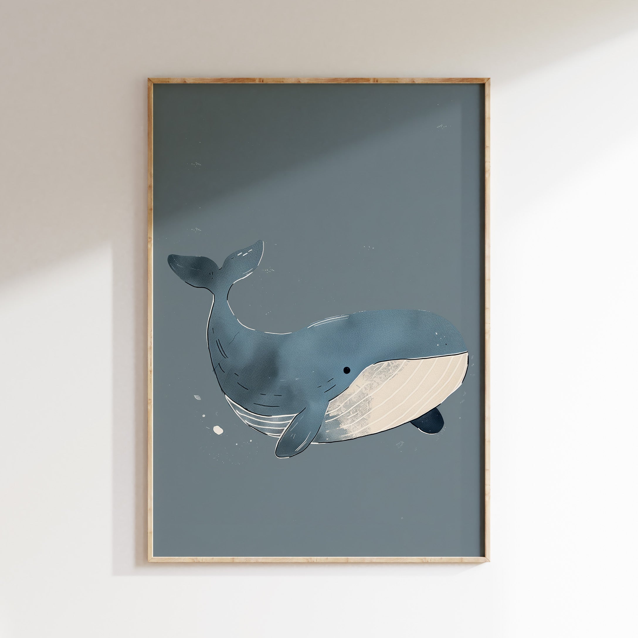 Kinderkamer print - Aquaral Walvis