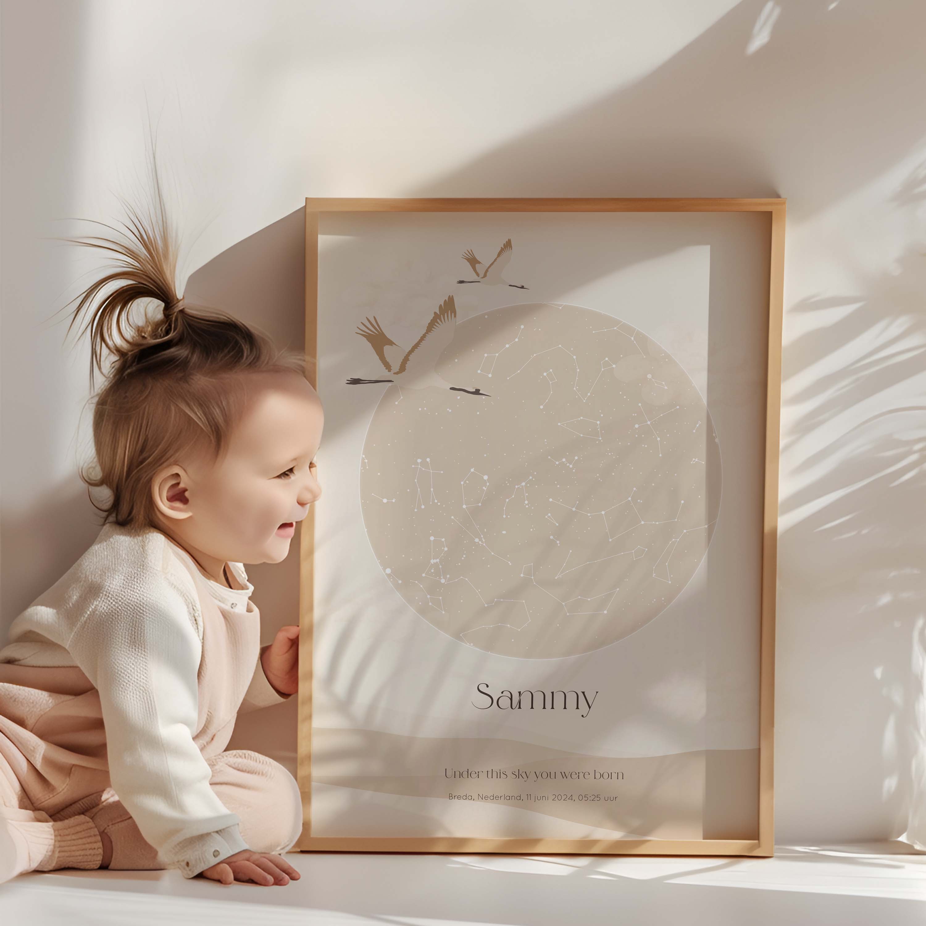 Sterrenhemel poster - SERENITY | beige