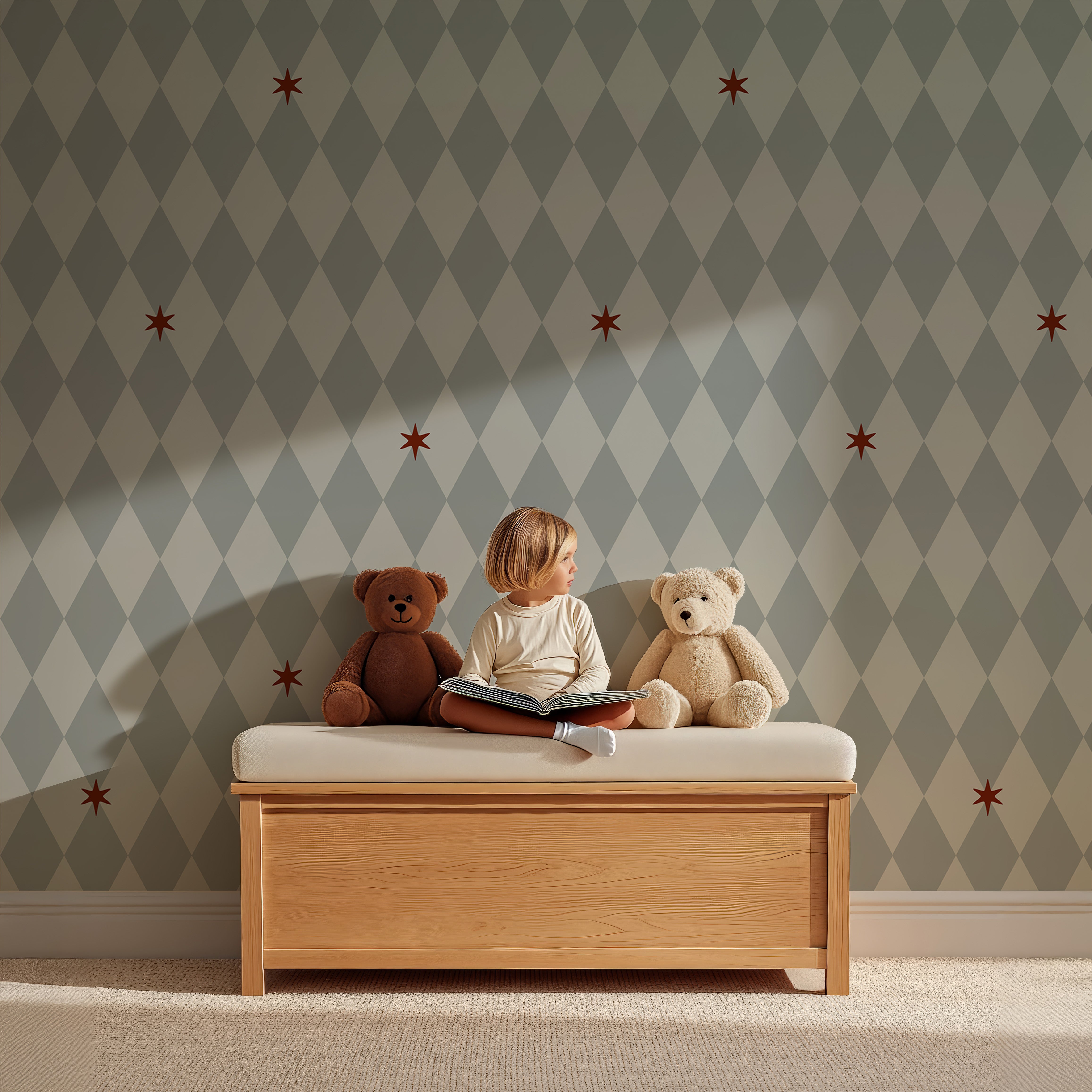 Wallpaper Wiebertje - powder blush