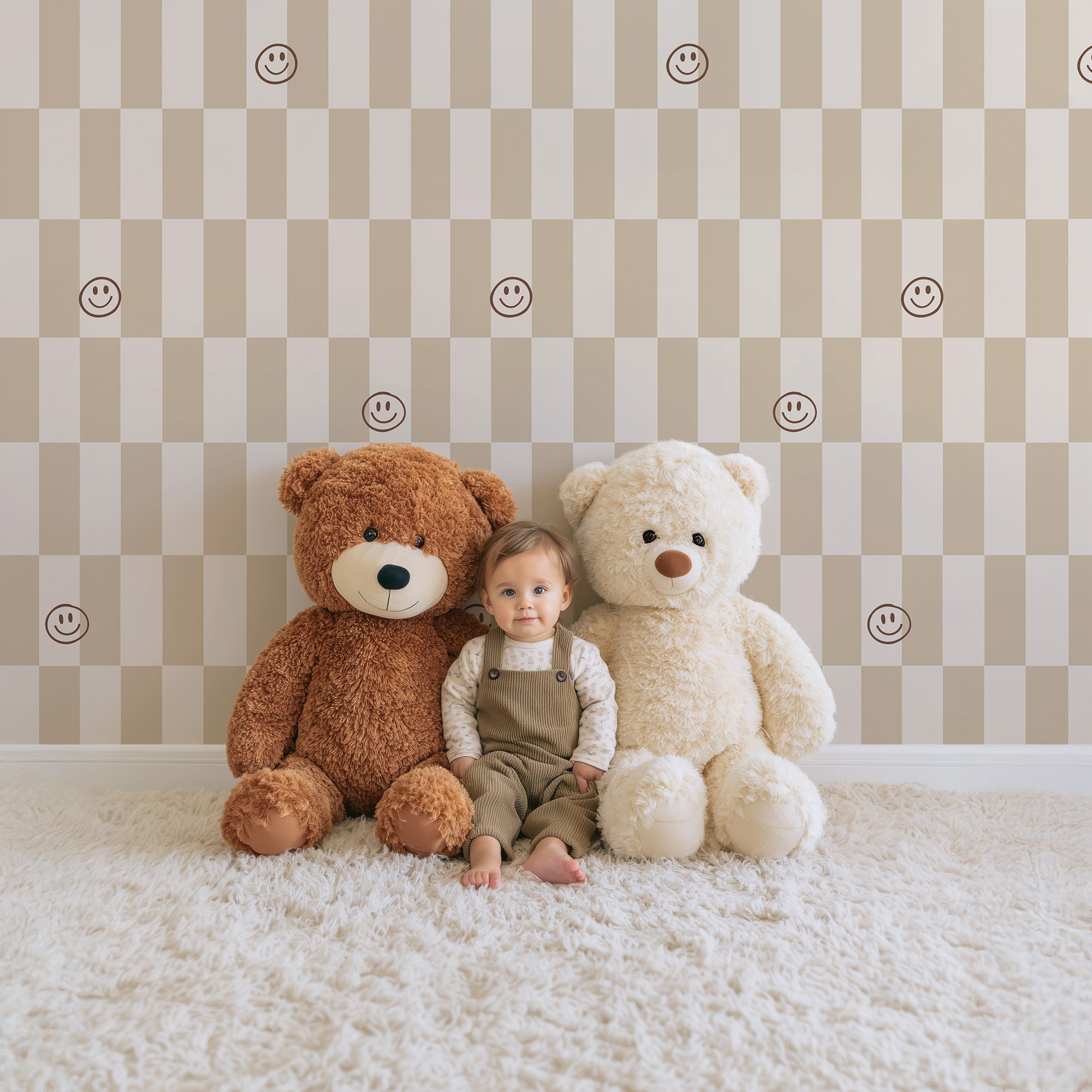 Wallpaper Lumi Smiles - sandy beige
