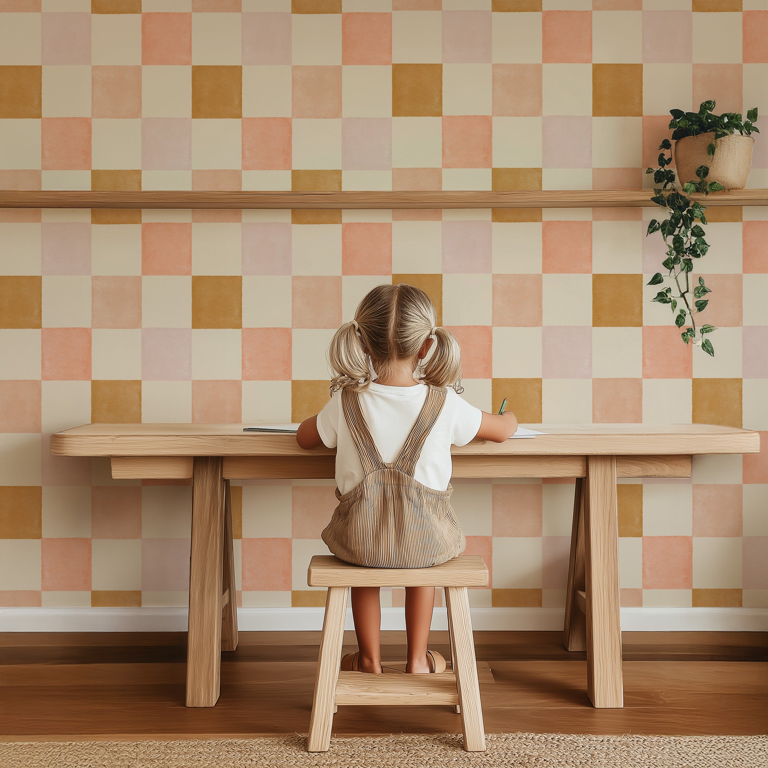 Wallpaper Checkered Checkered - lilac