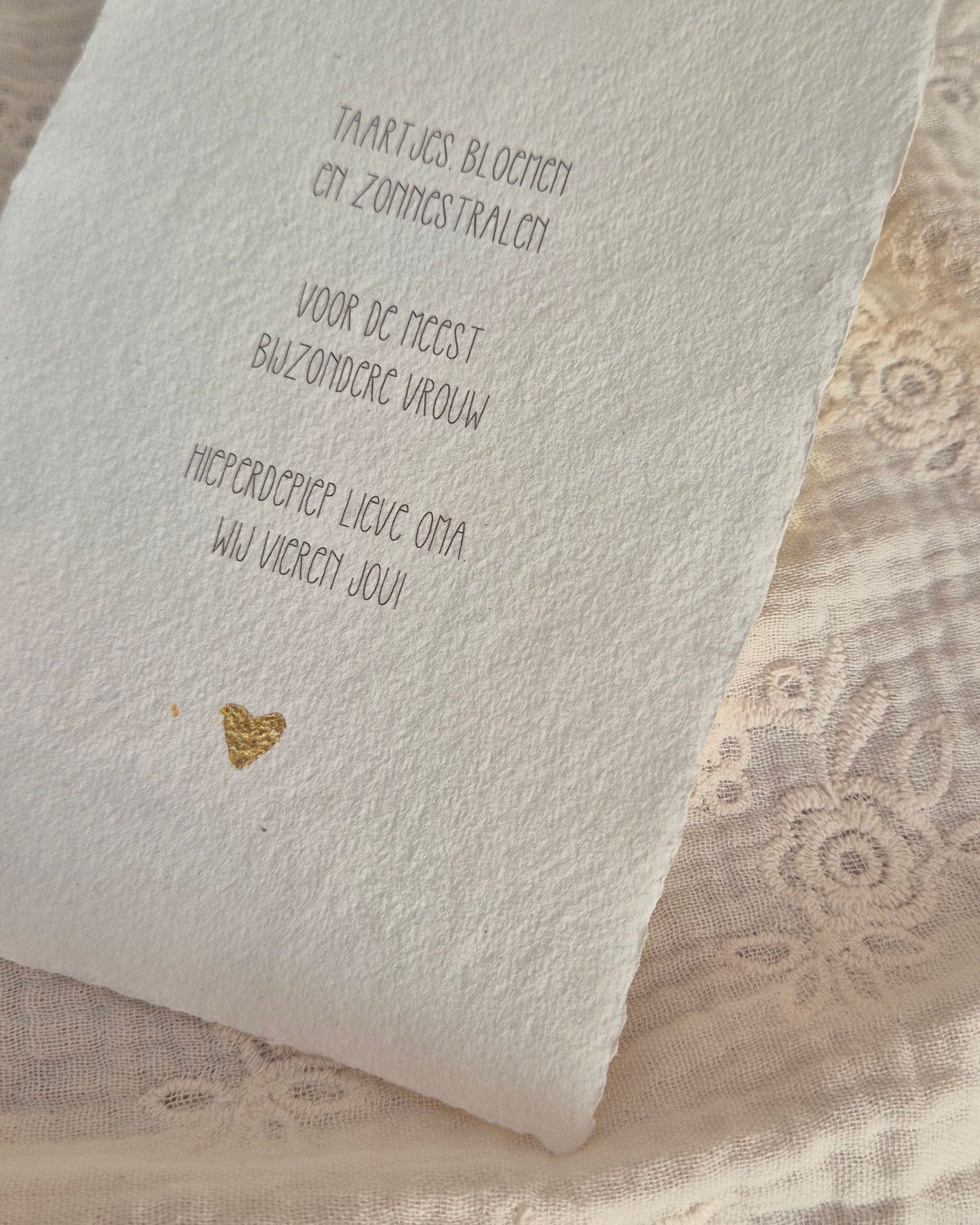 Gedichtje voor oma - Wij vieren jou