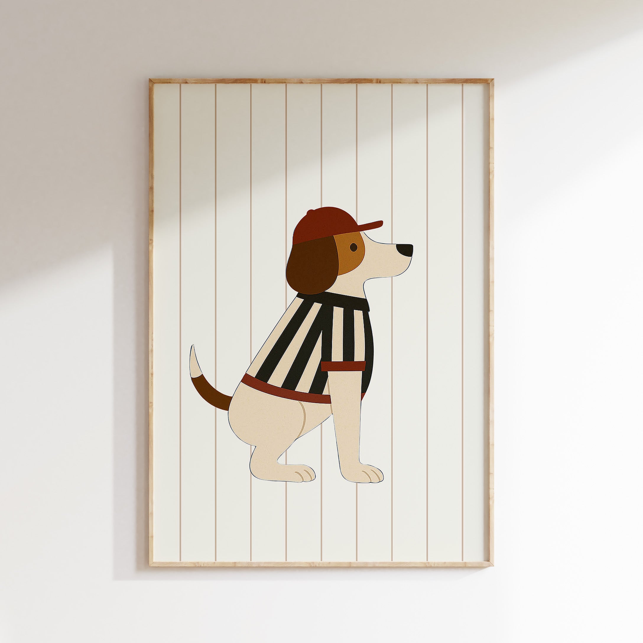 Kinderkamer poster - Voetbal Hond Scheids | Sport