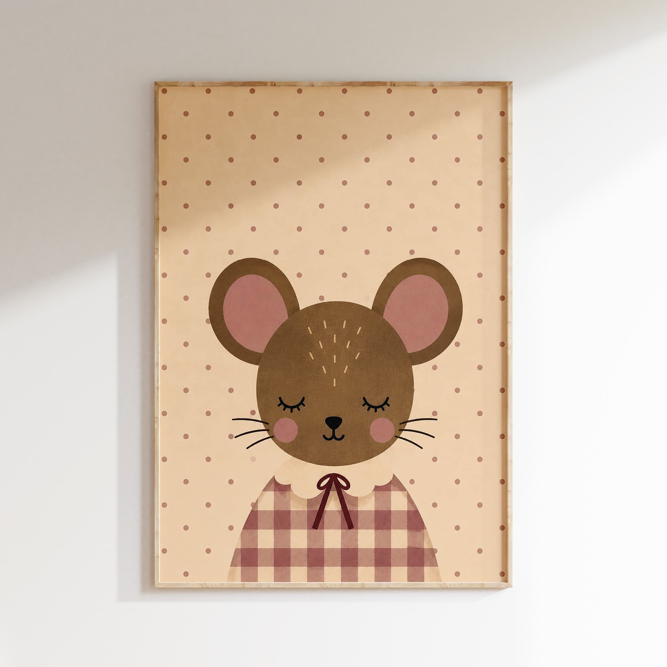 Kinderkamer poster - Lief muisje