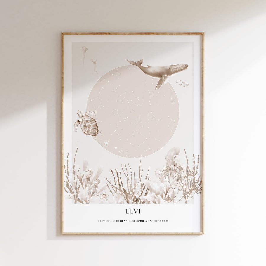 Starry sky poster - Underwater world