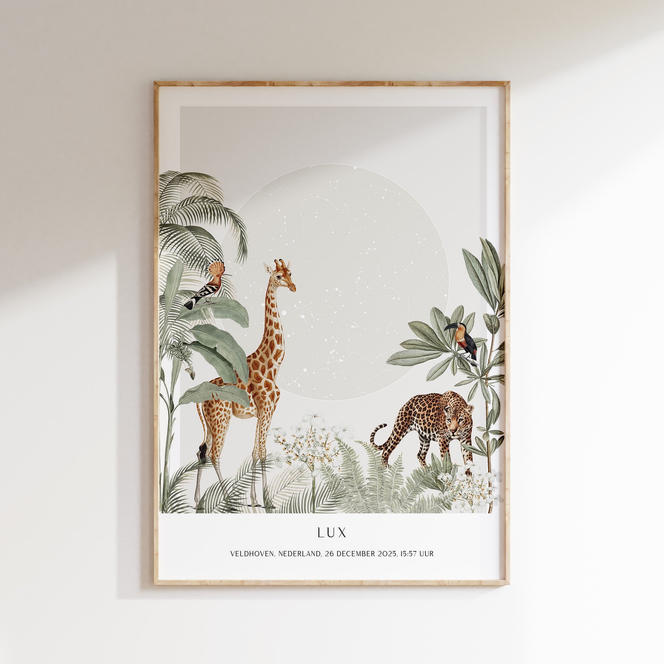 Sterrenhemel poster - Tropische jungle