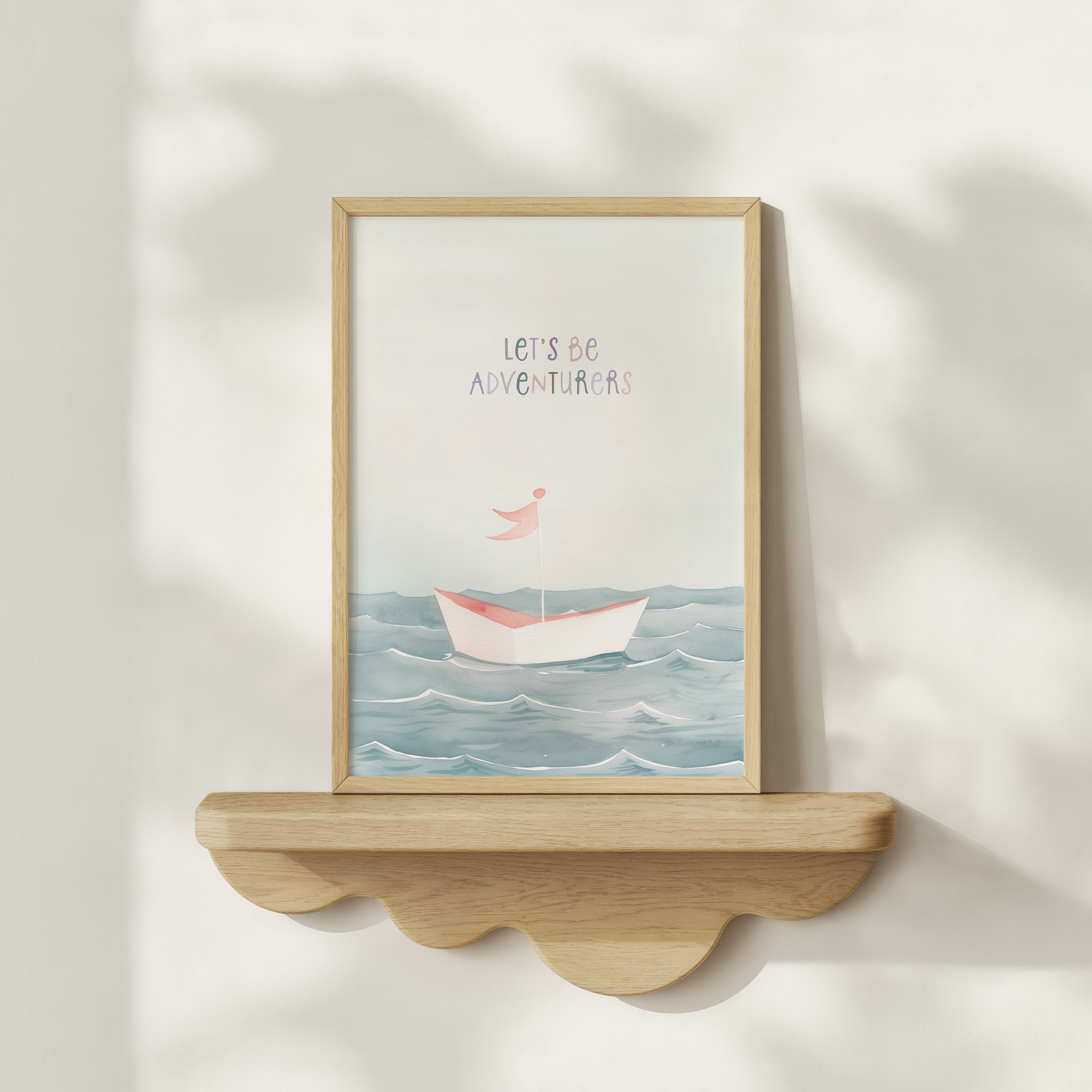 Kinderkamer print - Let's be adventurers