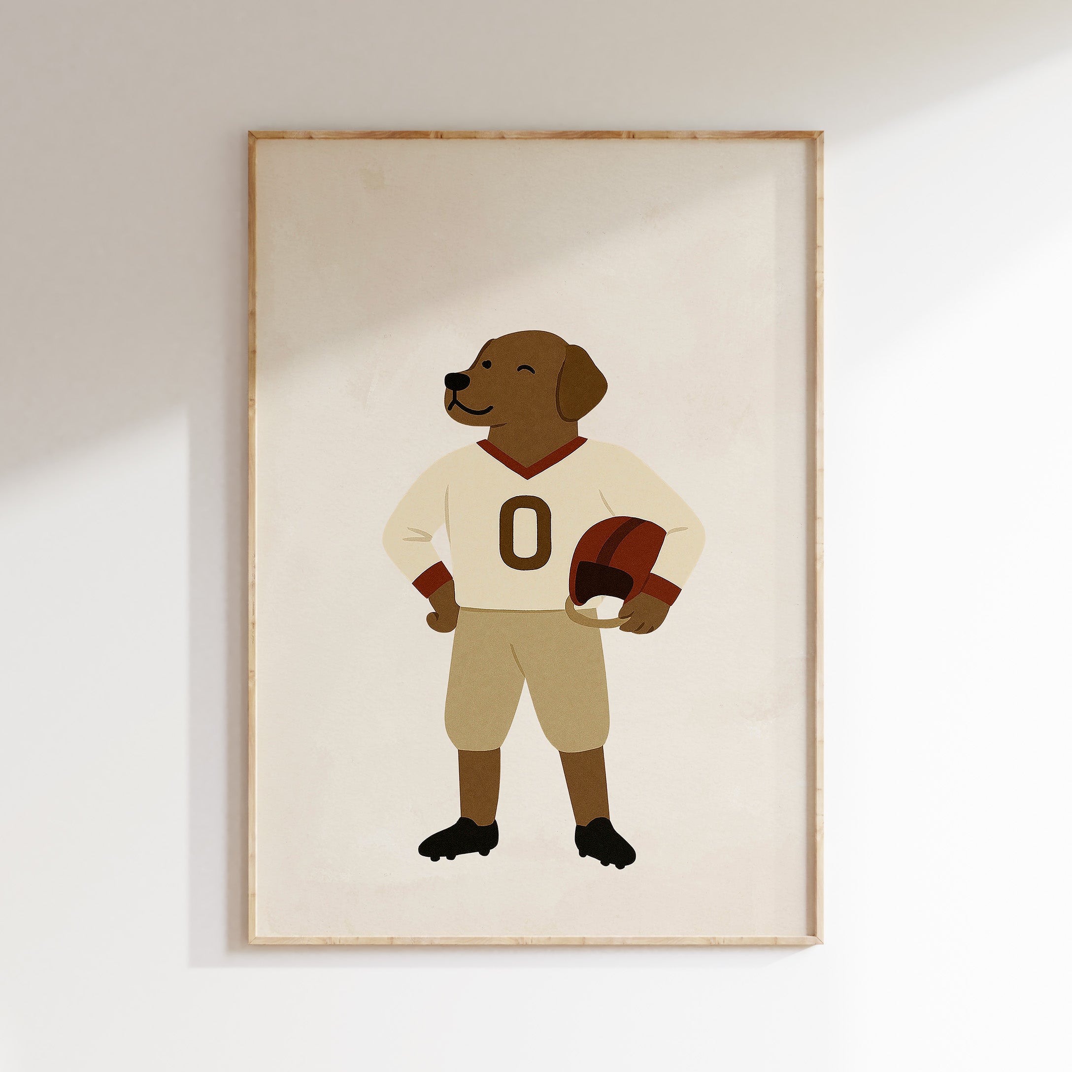Kinderkamer poster - American Football hond | Sport