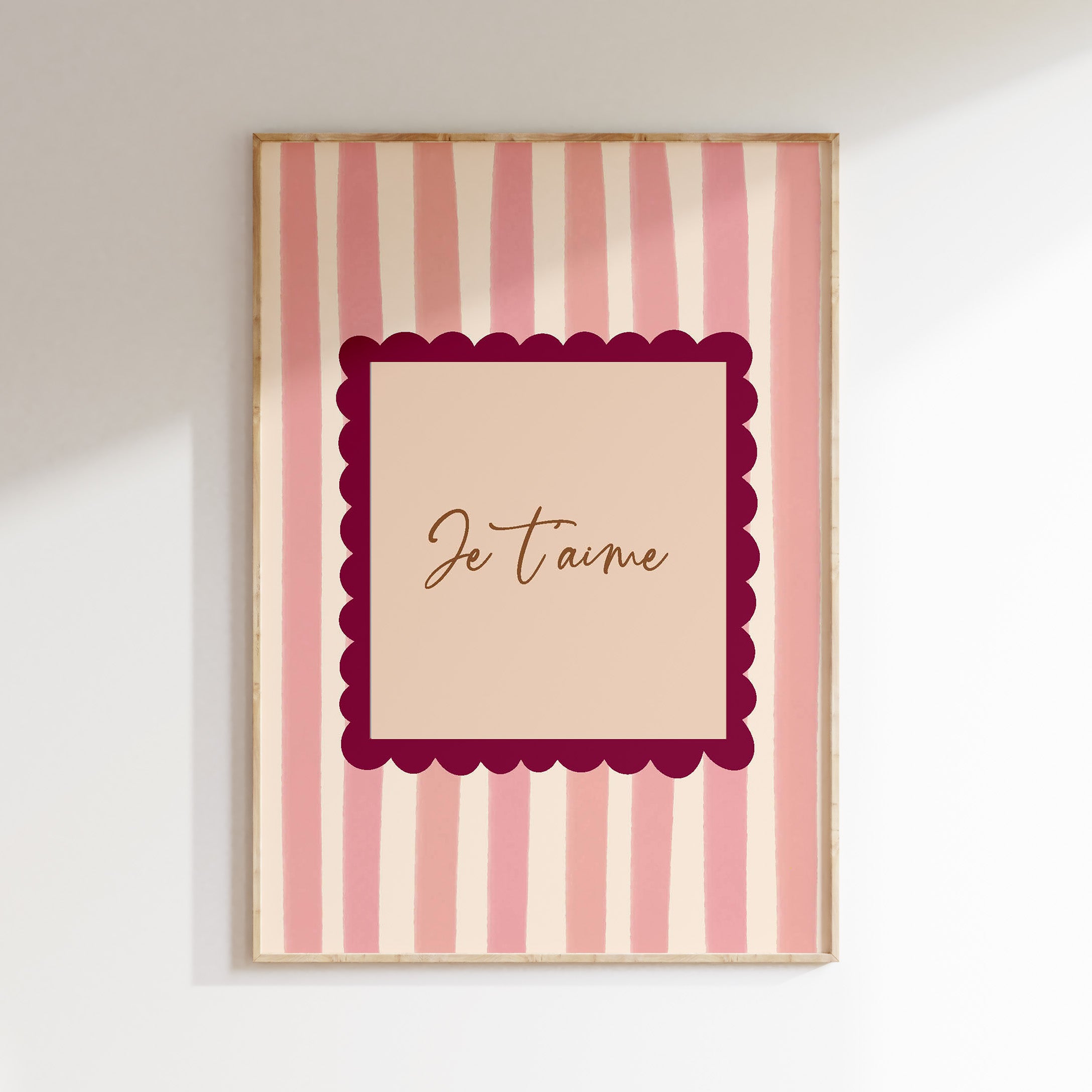 Children's room poster - Je t'aime