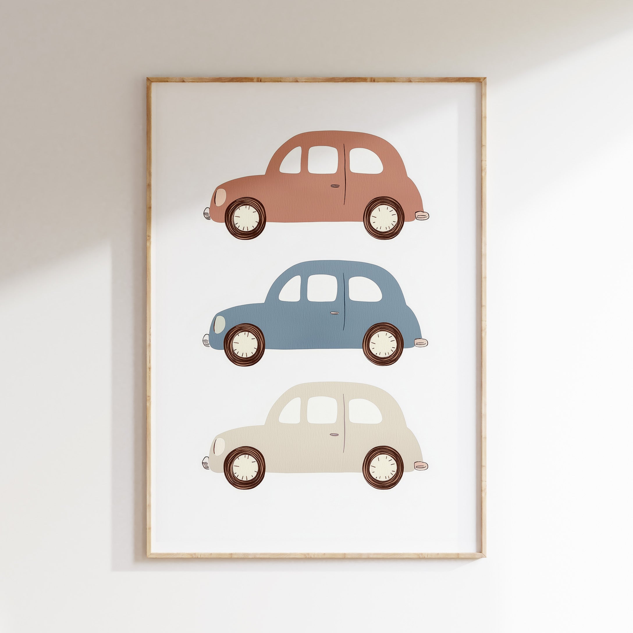 Kinderkamer print - Vintage cars