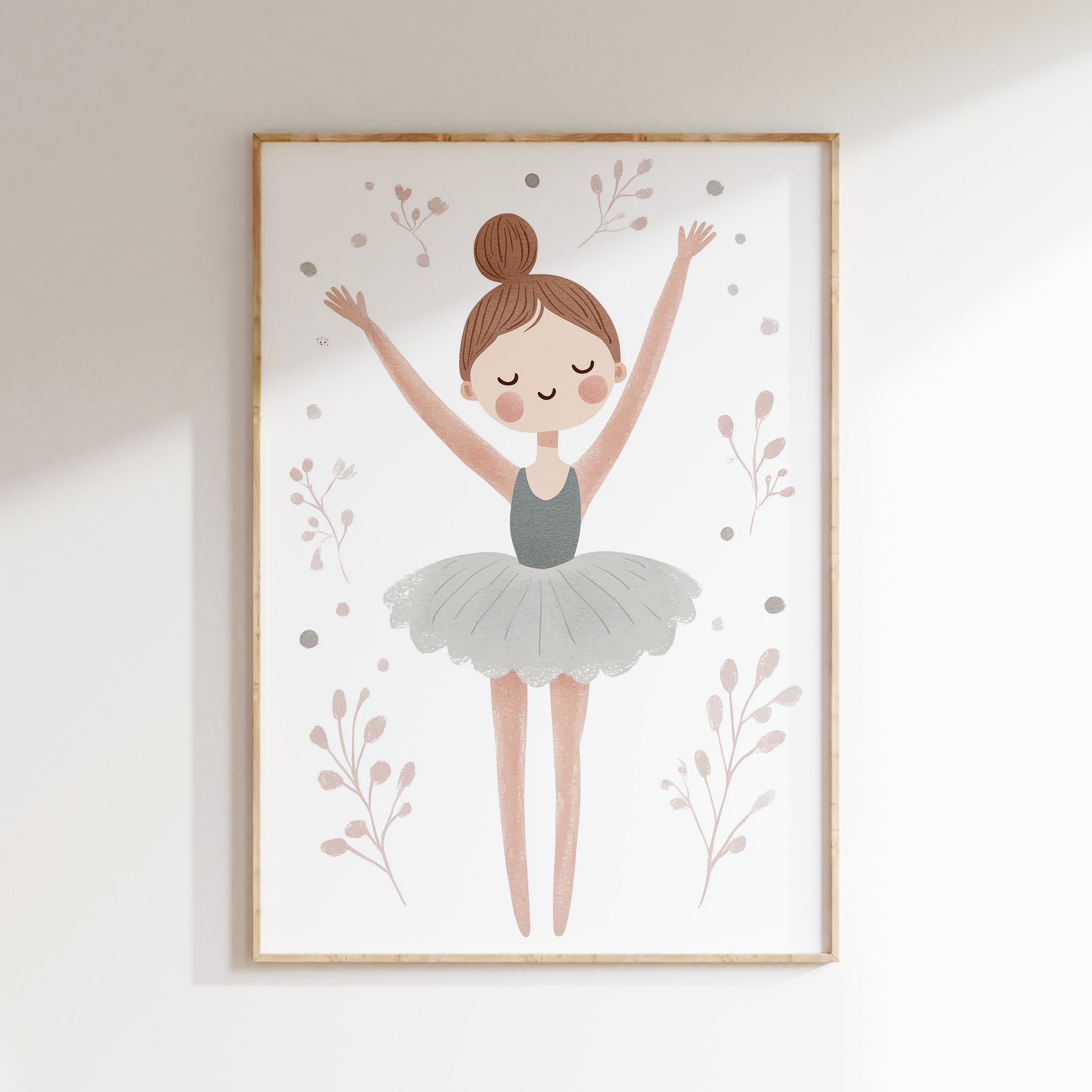 Kinderkamer print - Ballerina meisje