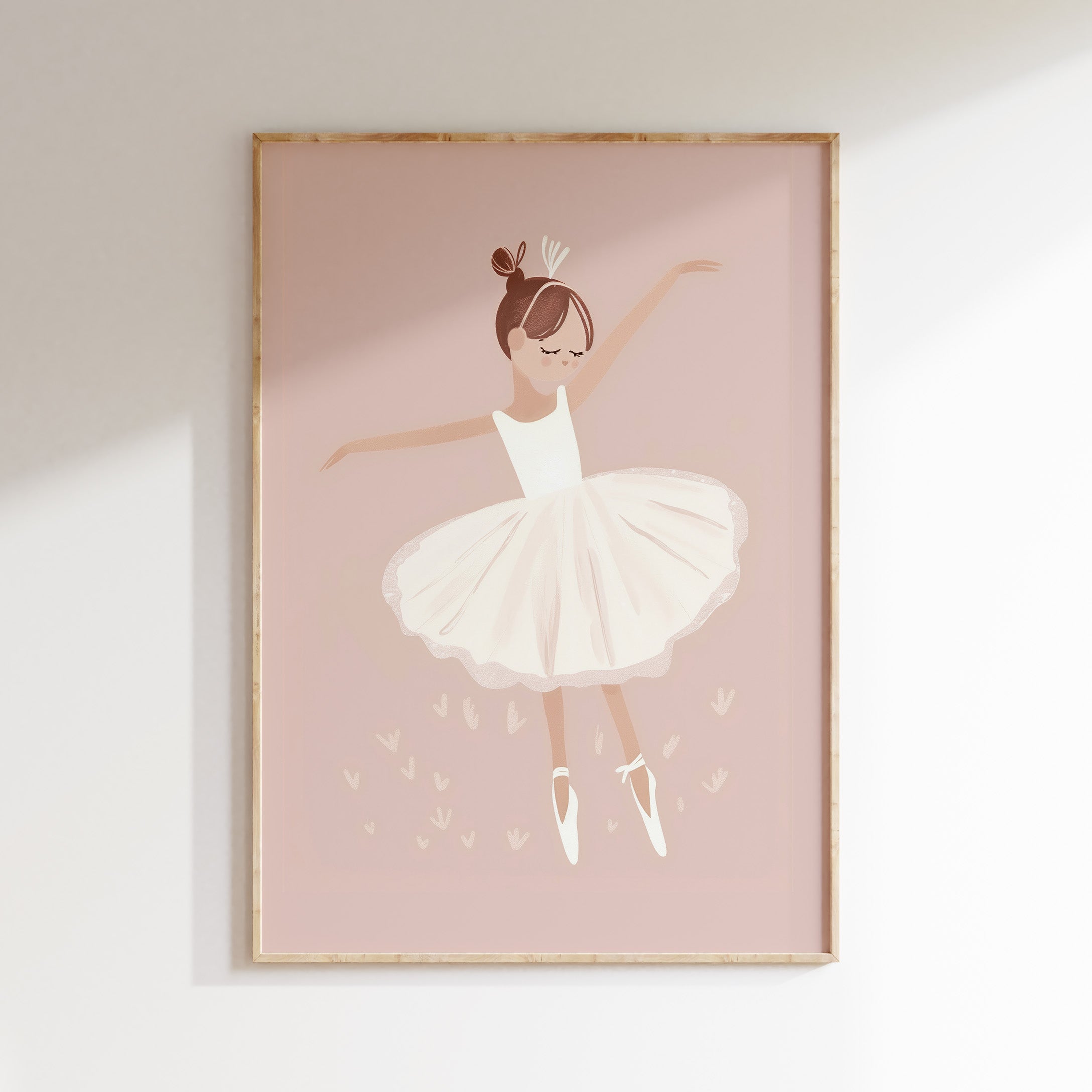 Kinderkamer print - Roze Ballerina