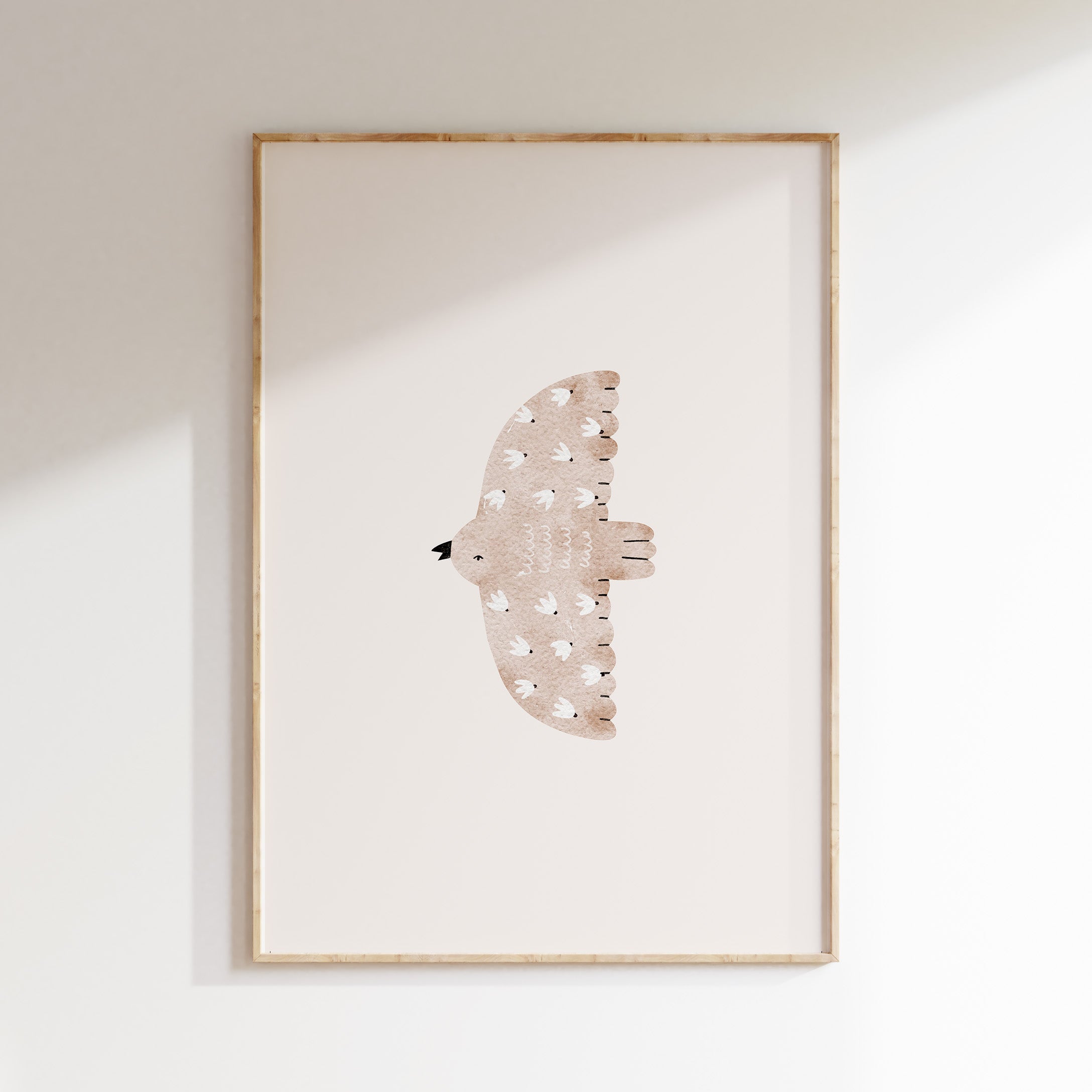 Kinderkamer poster - Zwevende Vogel | Spring Garden