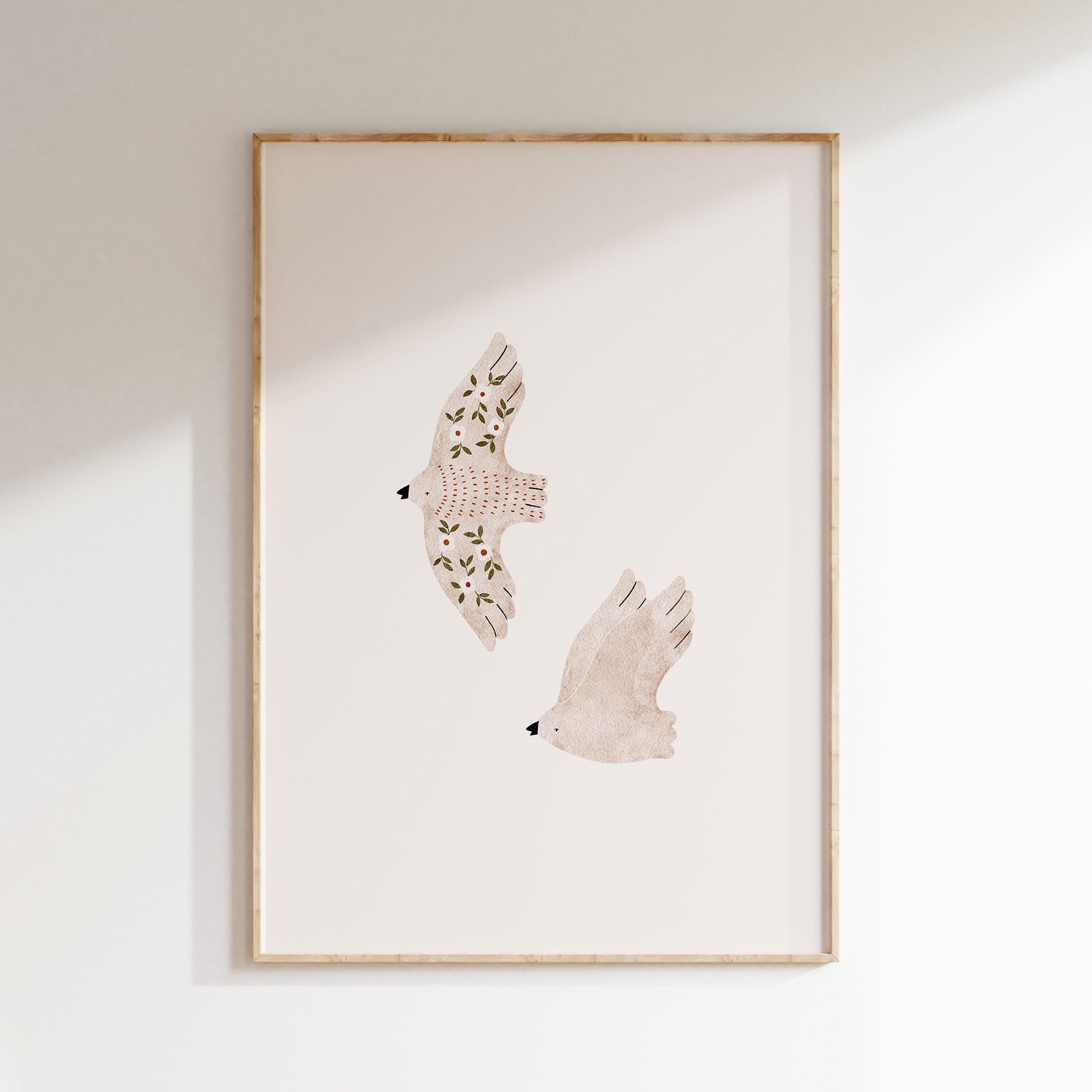 Kinderkamer poster - Vliegende Vogels | Spring Garden