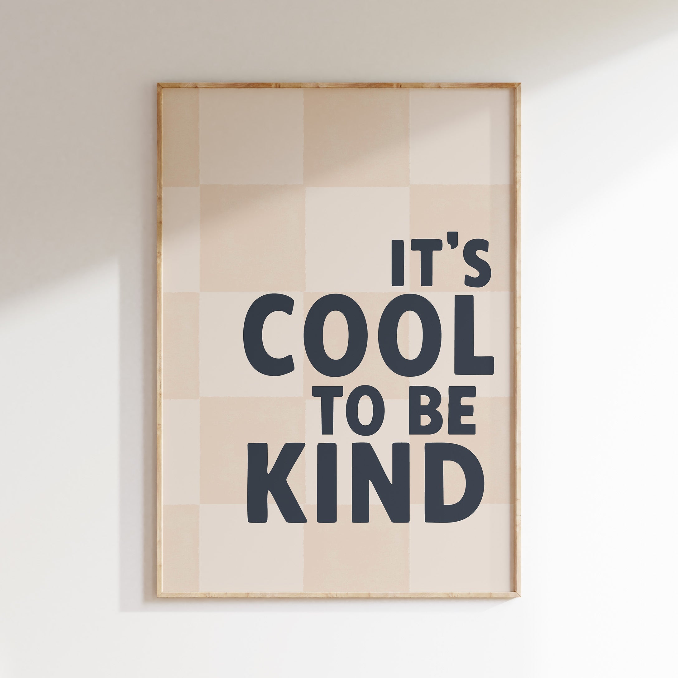 Kinderkamer print - It's cool to be kind