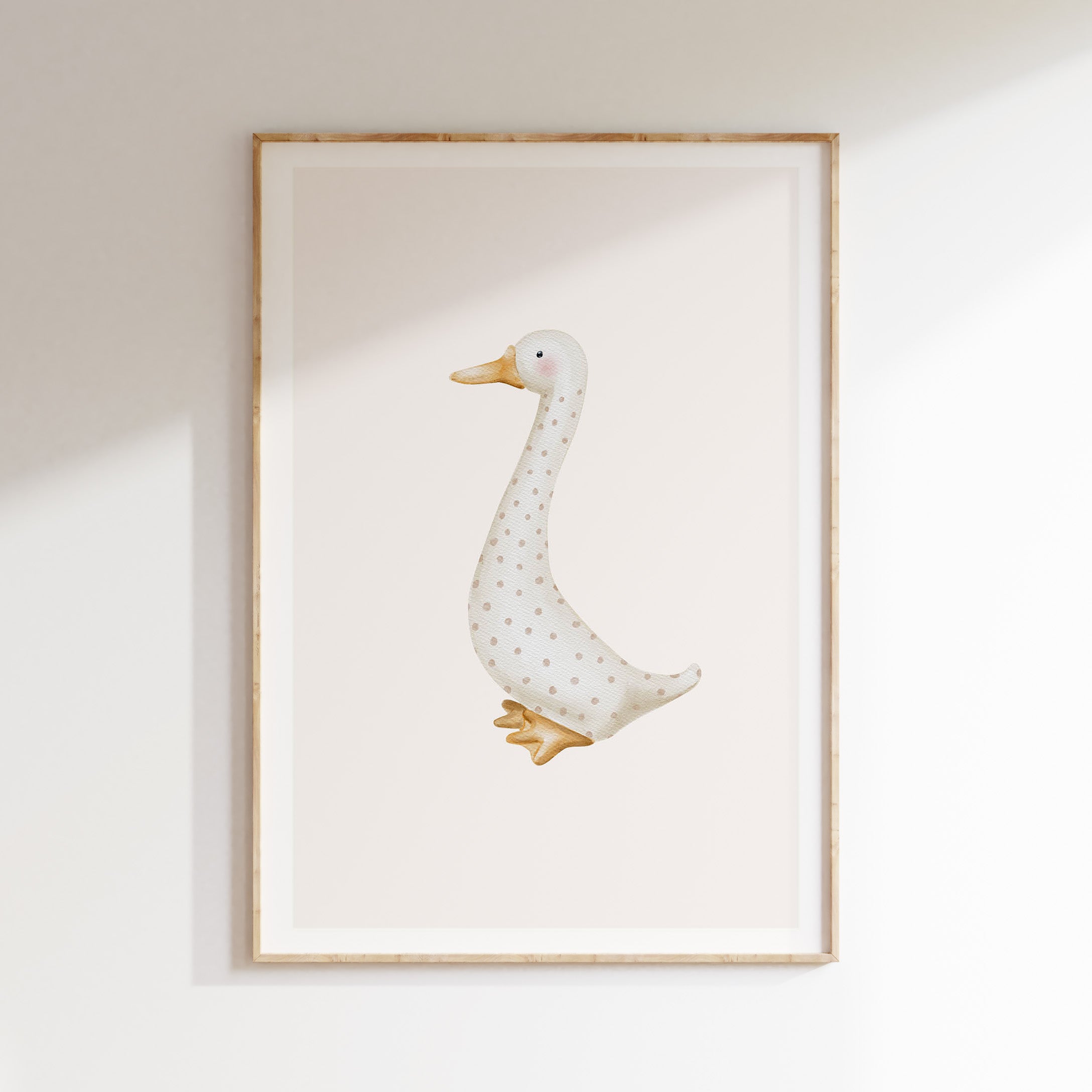 Nursery poster - Goose with dots | Little Beginnings