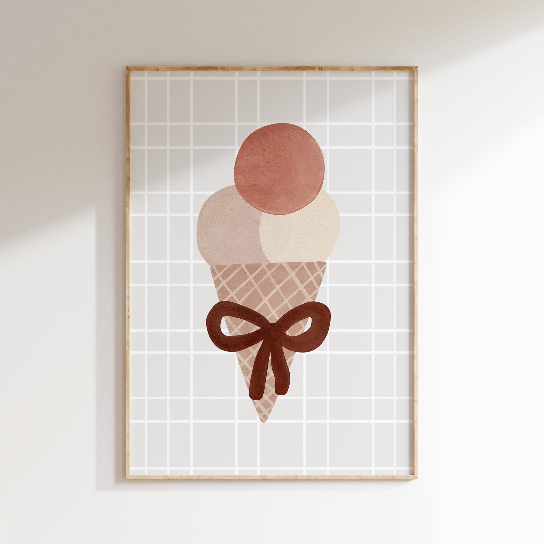 Retro kinderkamer poster - Ijsje