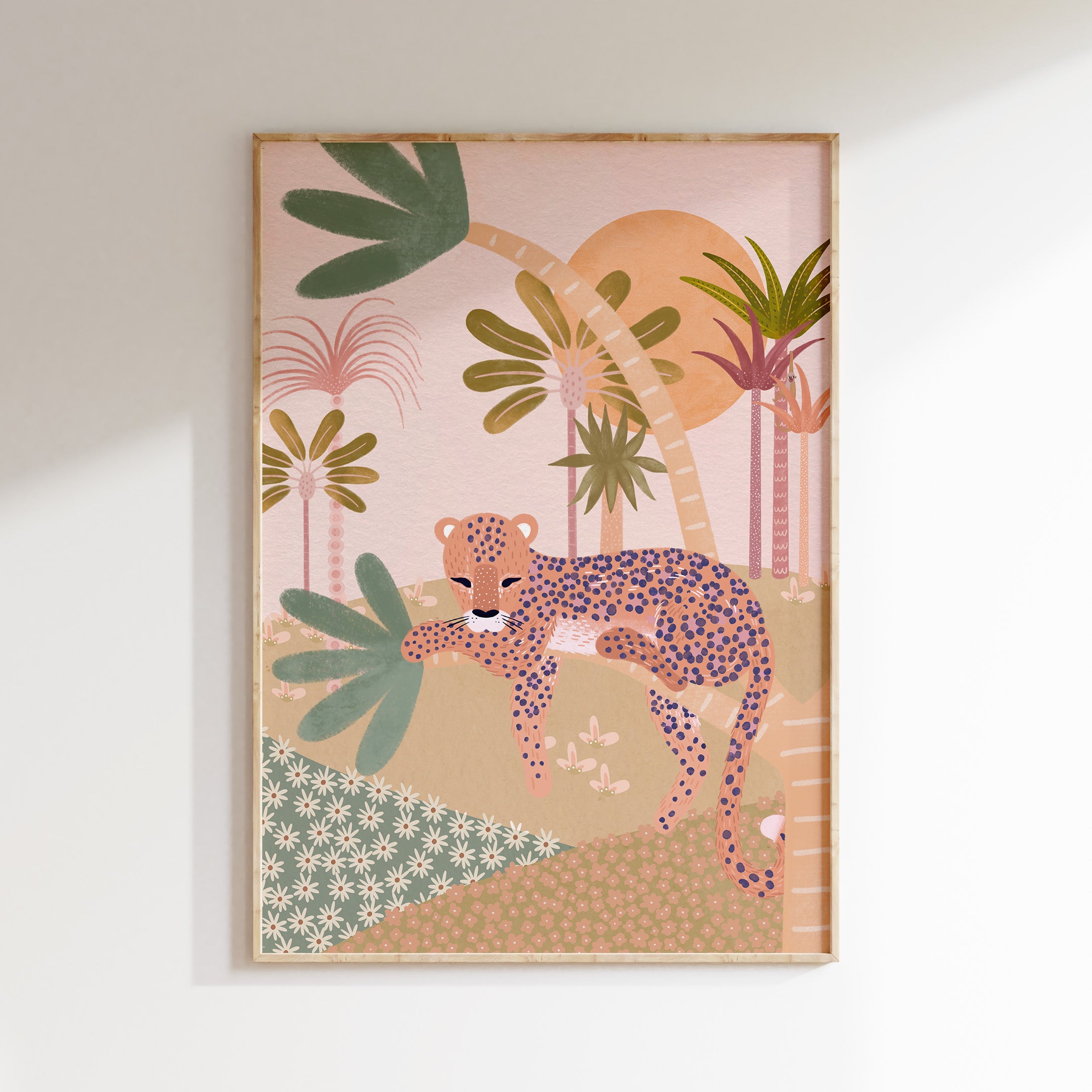 Children's room poster - Leopard in the jungle | Africa