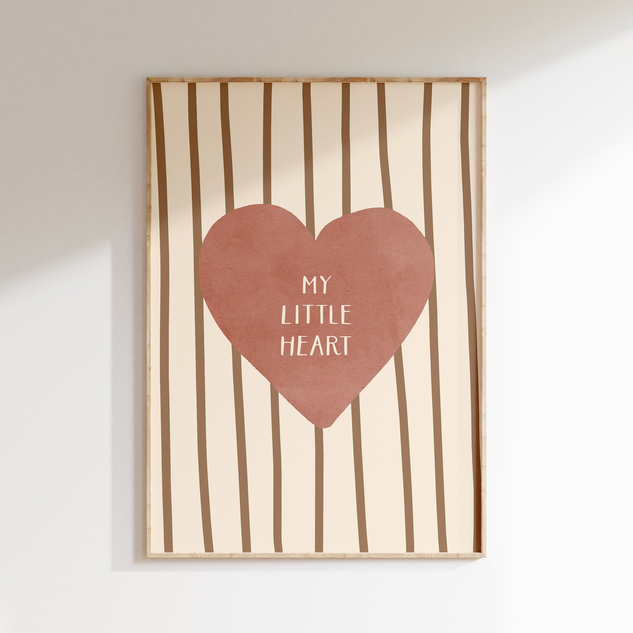 Kinderkamer print - My little heart | roze