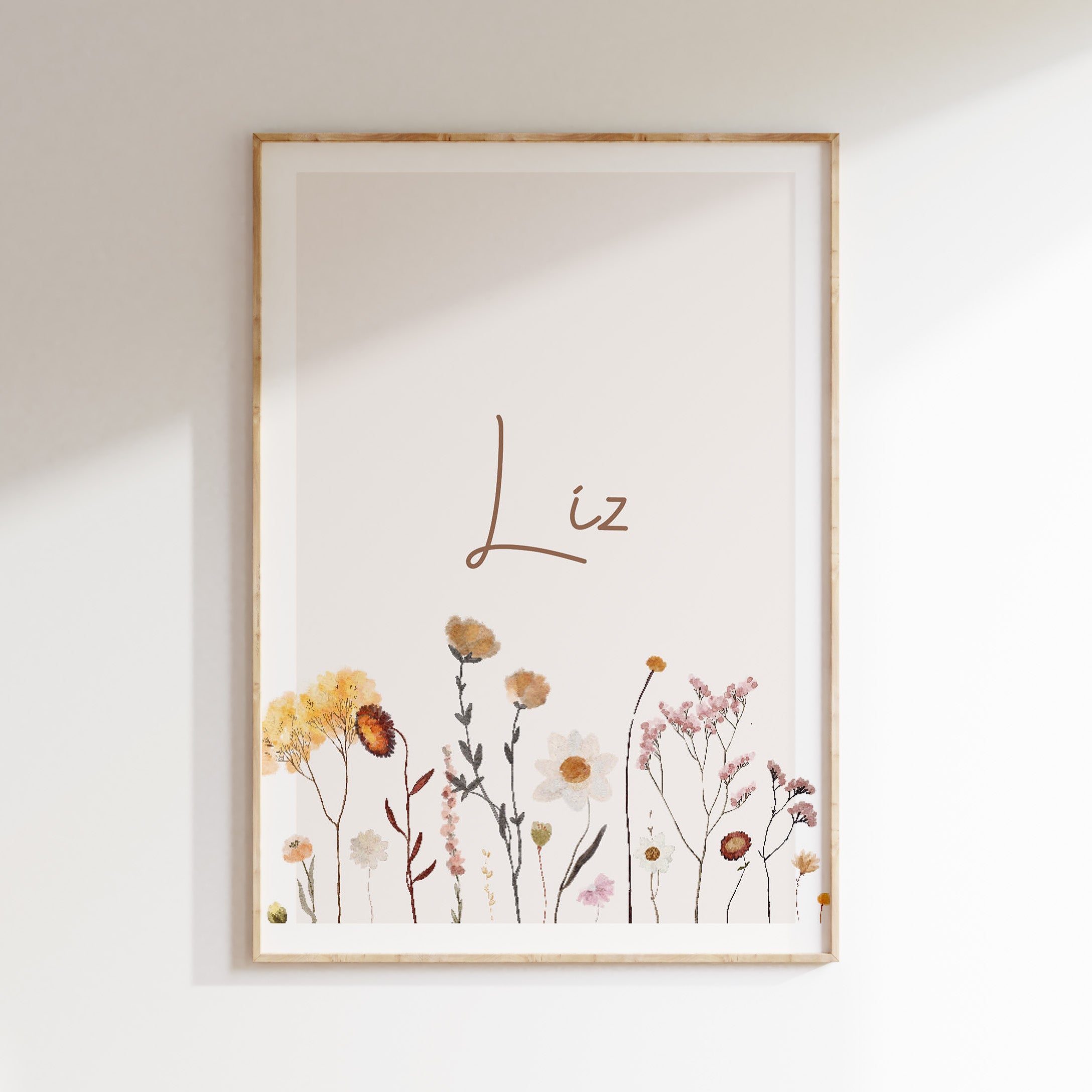 Naamposter - Veldbloemen