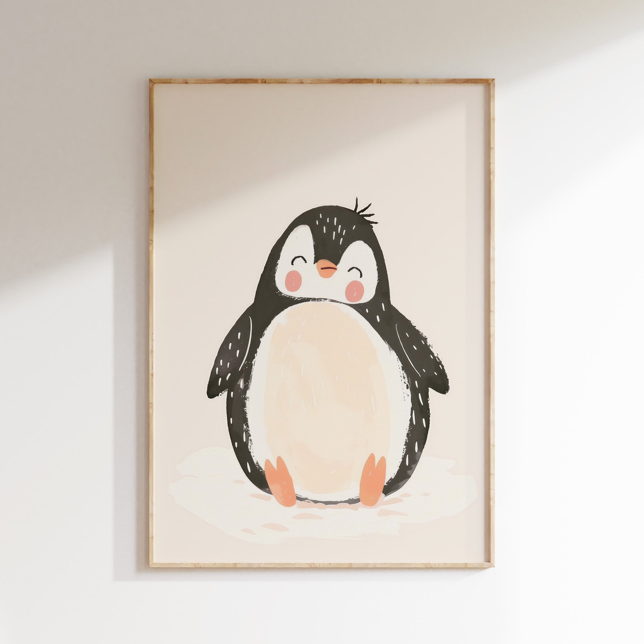 Kinderkamer print - Pinguin