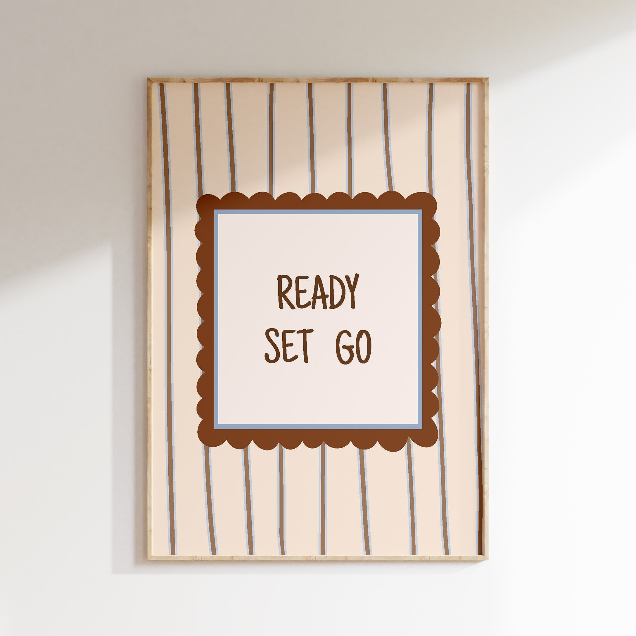 Kinderkamer print - Ready Set Go