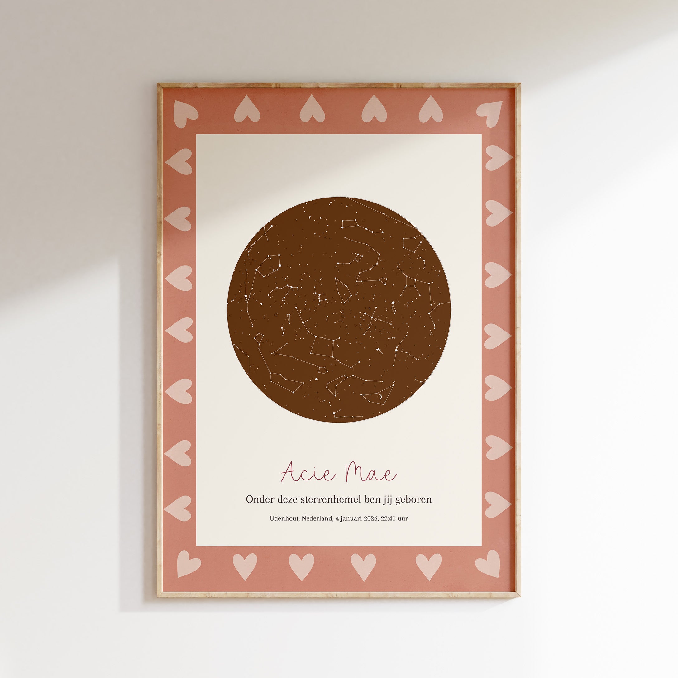 Sterrenhemel poster - Hartjes