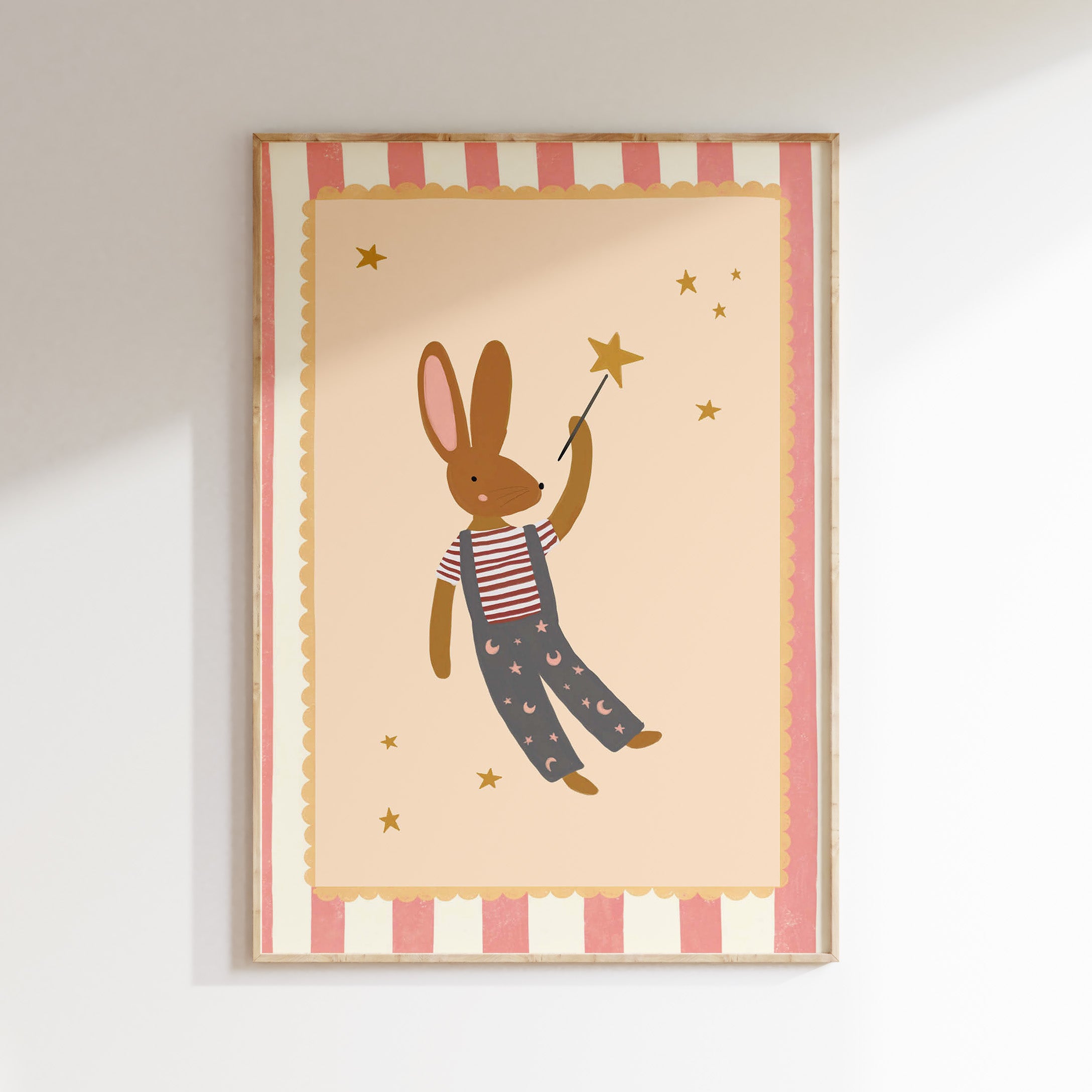 Children's room poster - Bear in pajamas