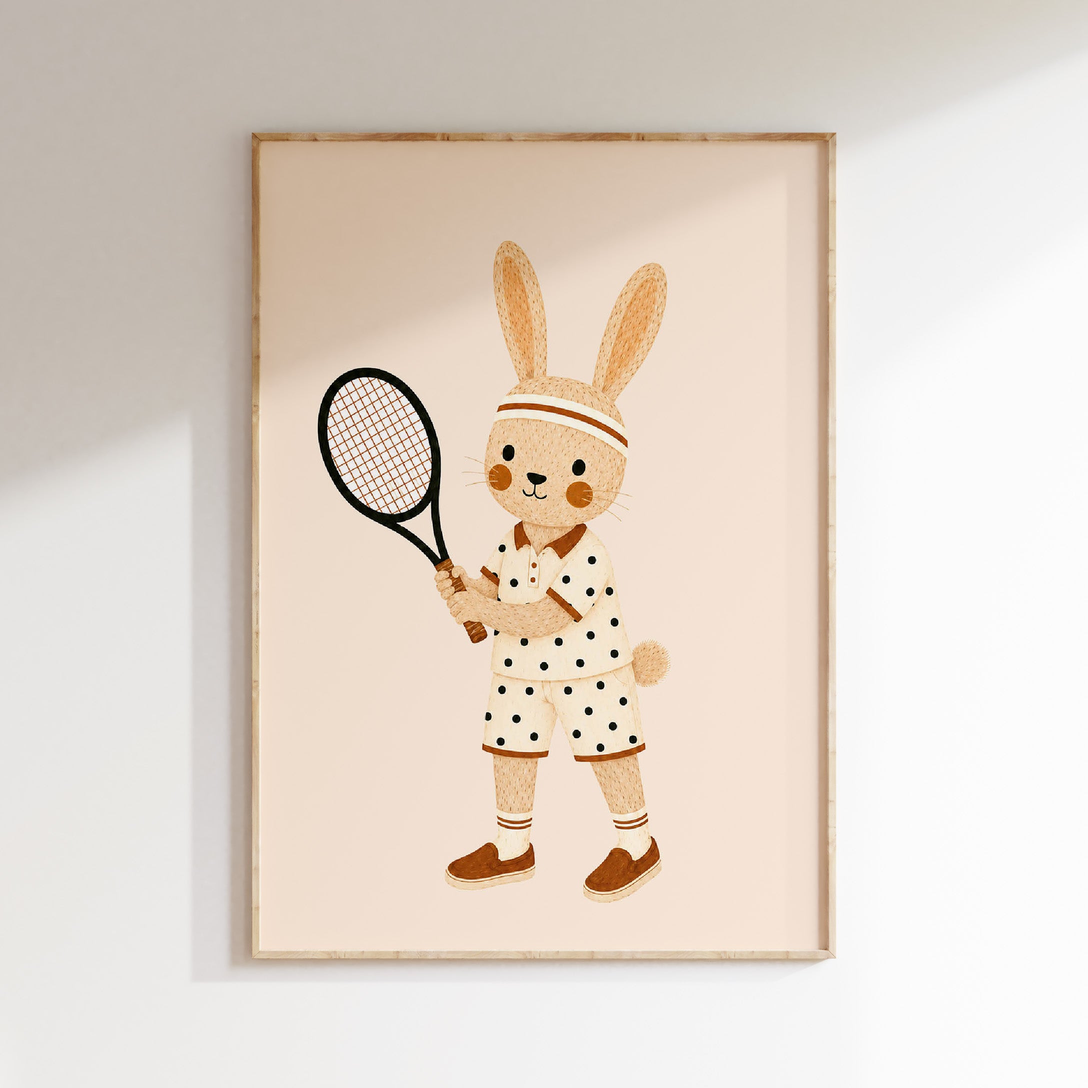 Children's room poster - Tennis Rabbit | Sport