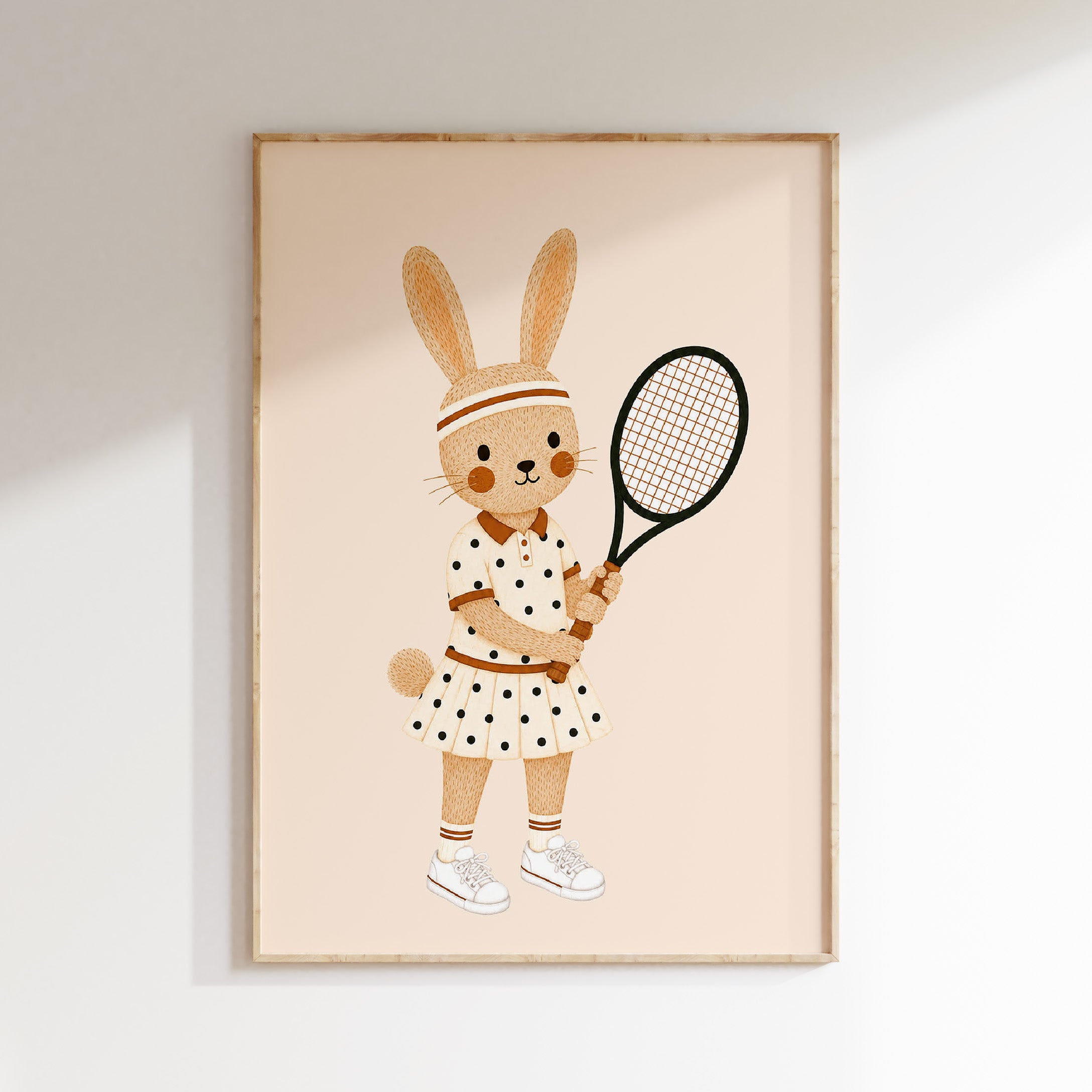 Children's room poster - Tennis Rabbit | Sport