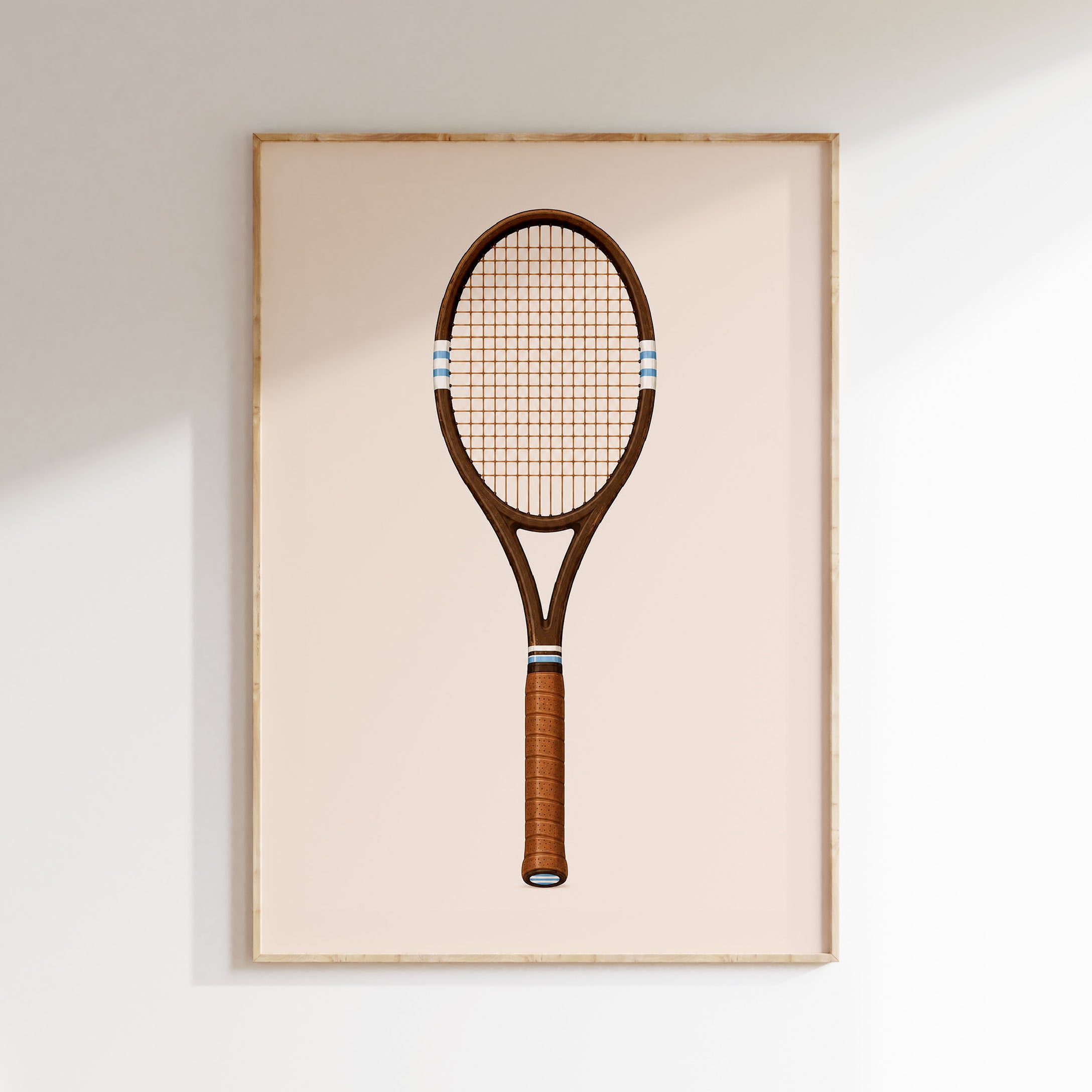 Kinderkamer print - Tennisracket