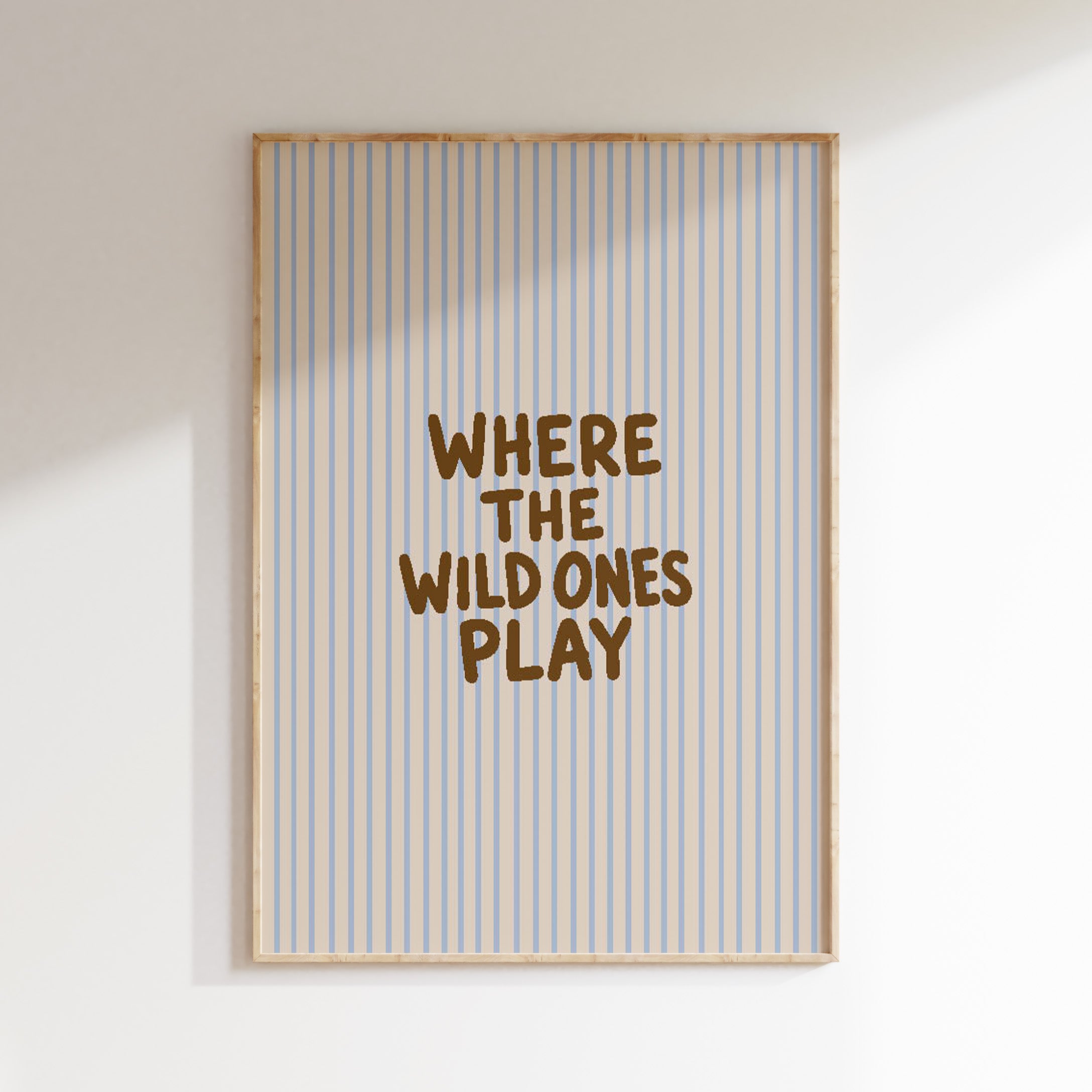 Children's room poster - Where The Wild Ones Play