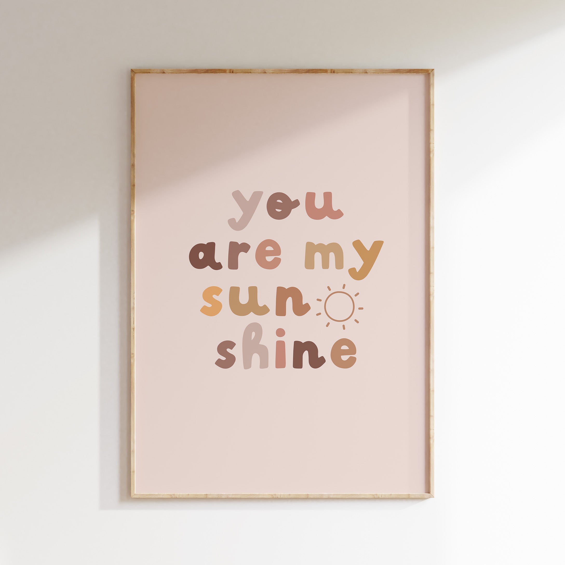 Kinderkamer print - You are my sunshine