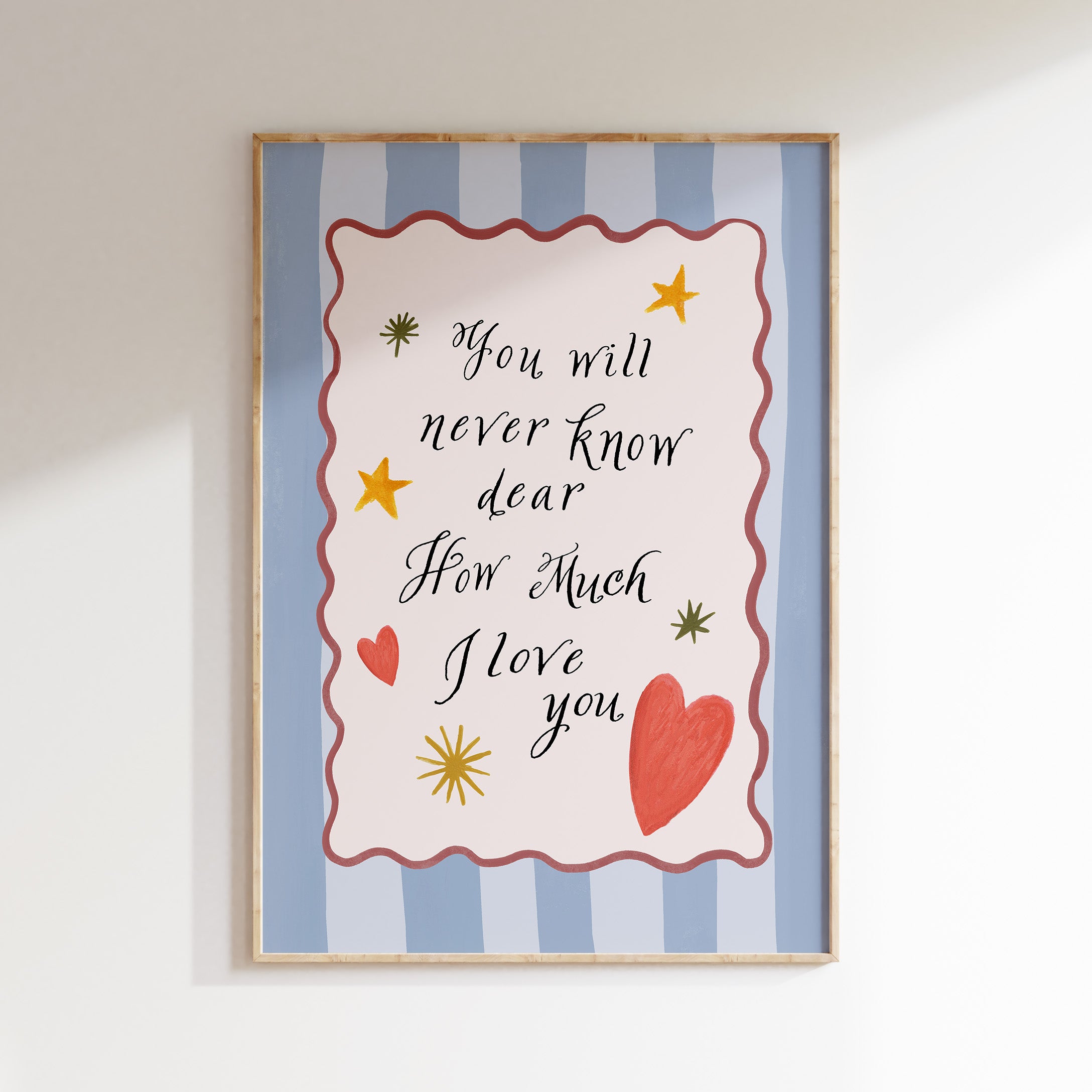 Kinderkamer print - You will never know dear