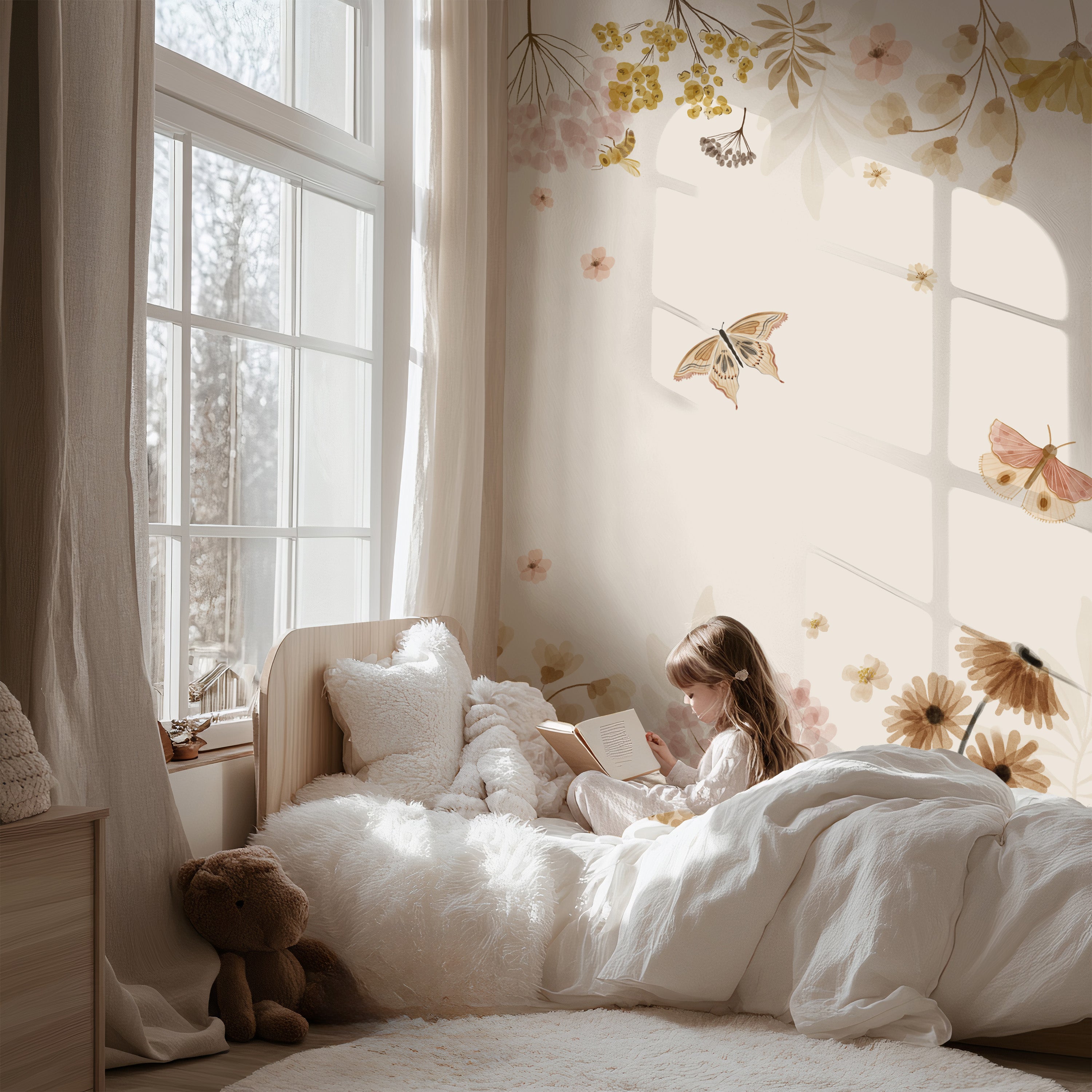 Collage behang Vintage Garden