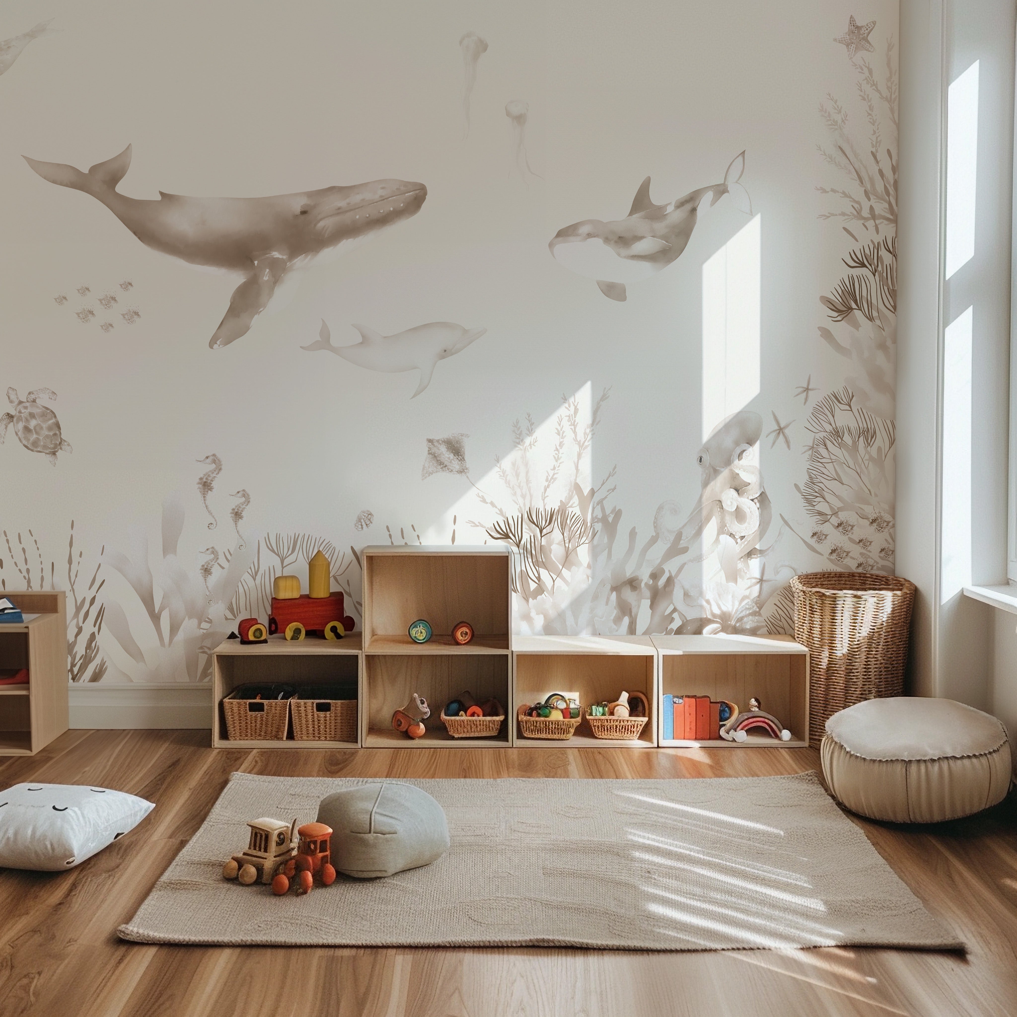 Collage wallpaper Underwater world