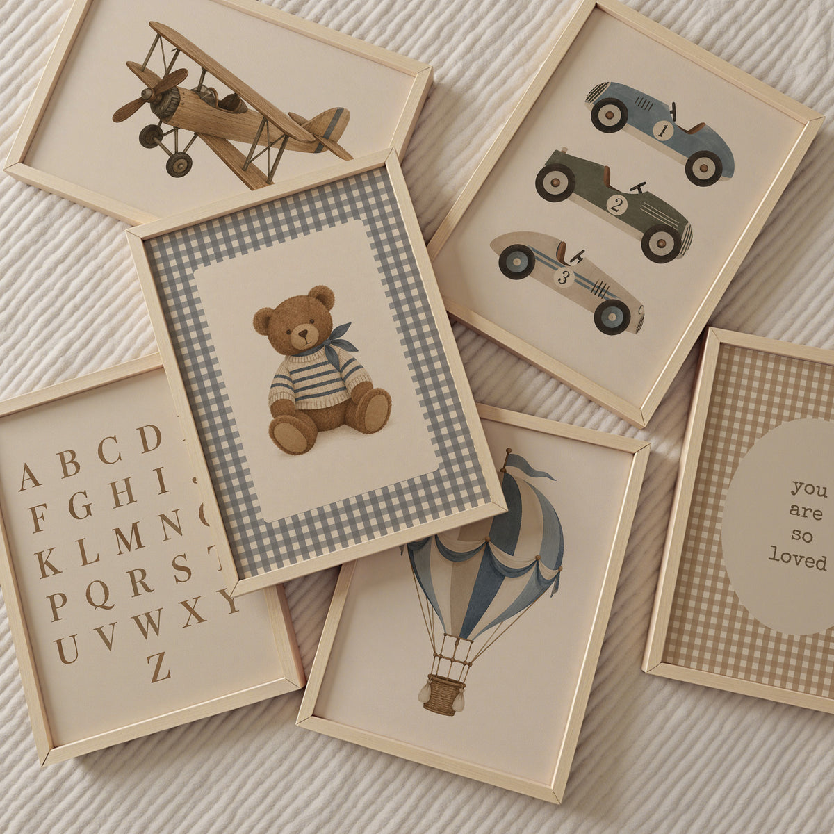 Children's room print - Vintage Hot Air Balloon