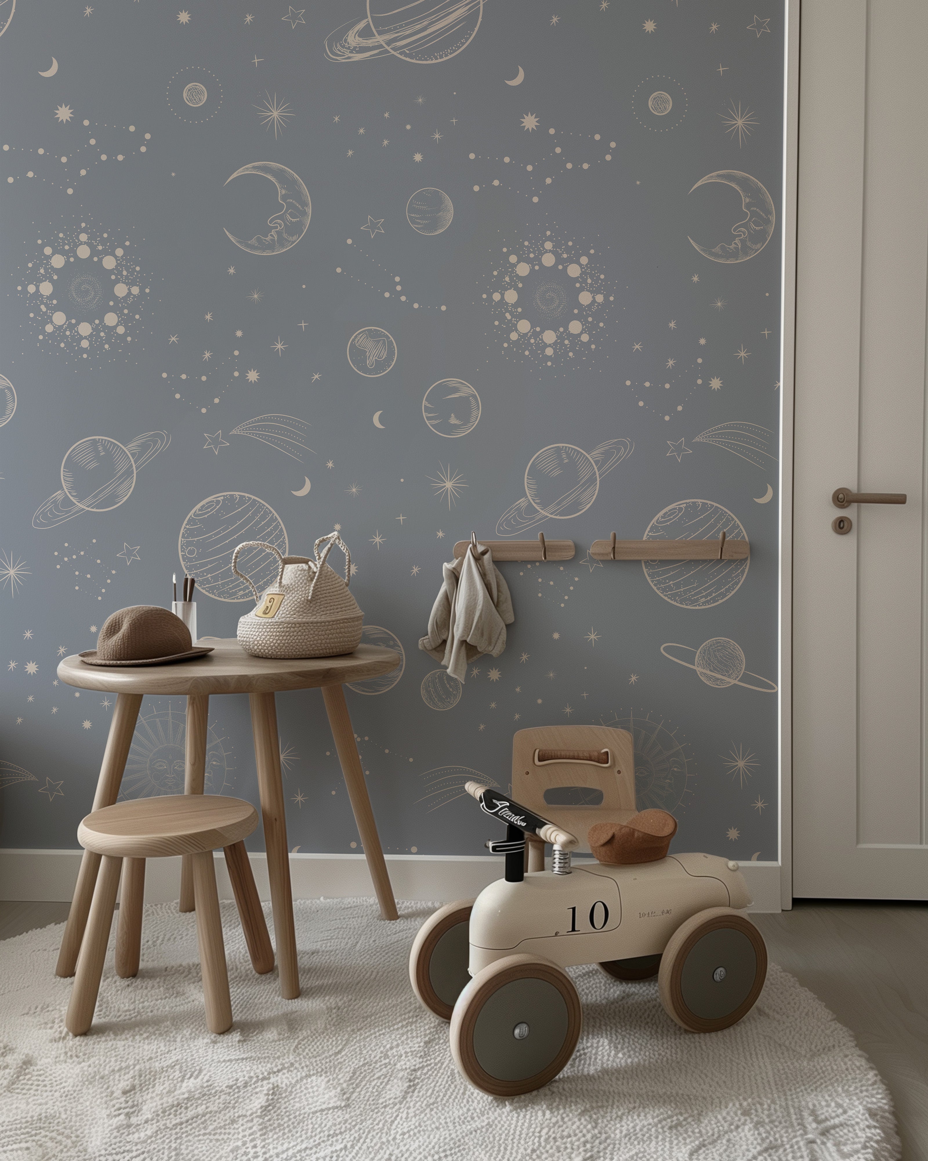 Wallpaper In Space - denim