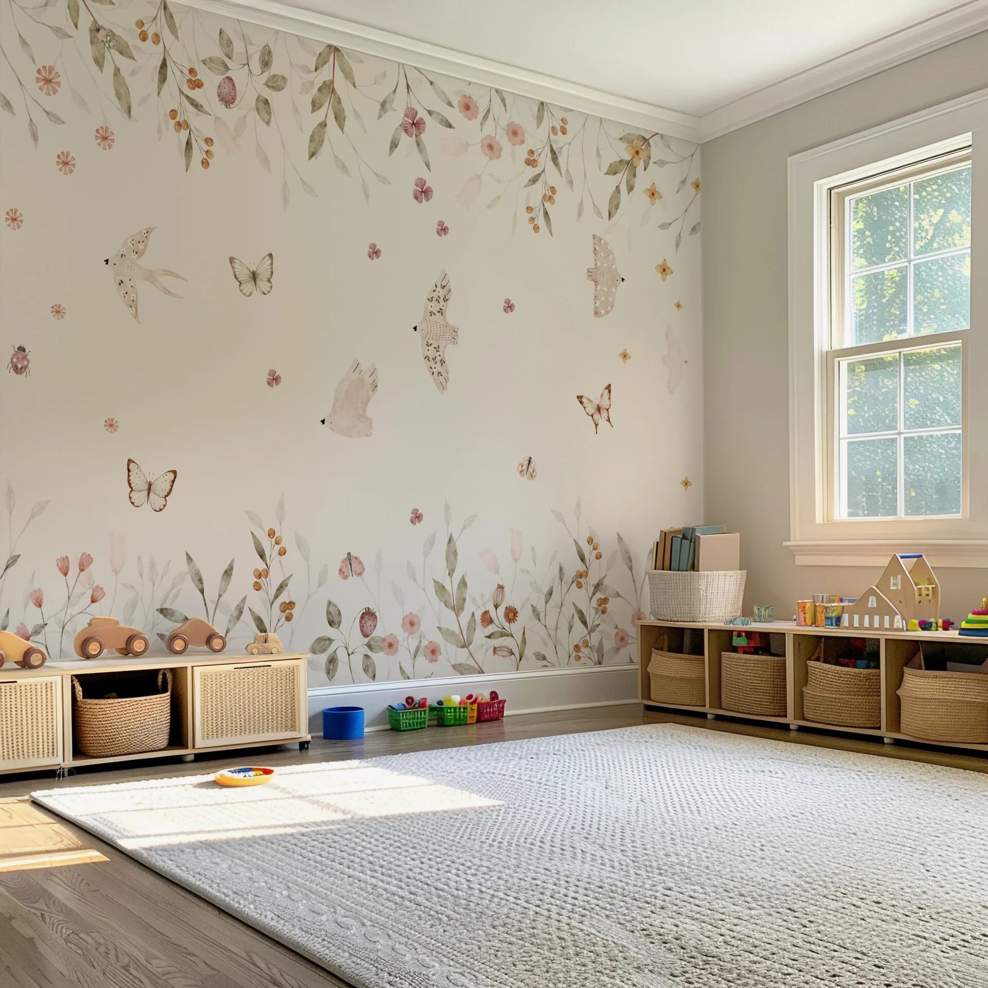 Collage behang Spring Garden