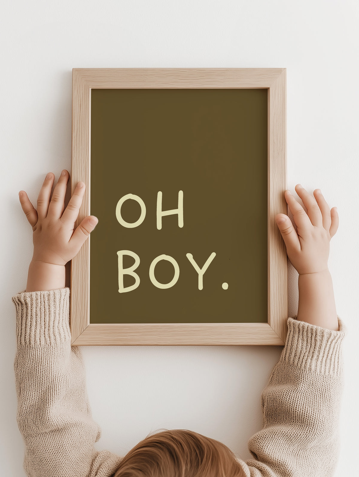 Oh Boy poster vastgehouden in een houten lijst